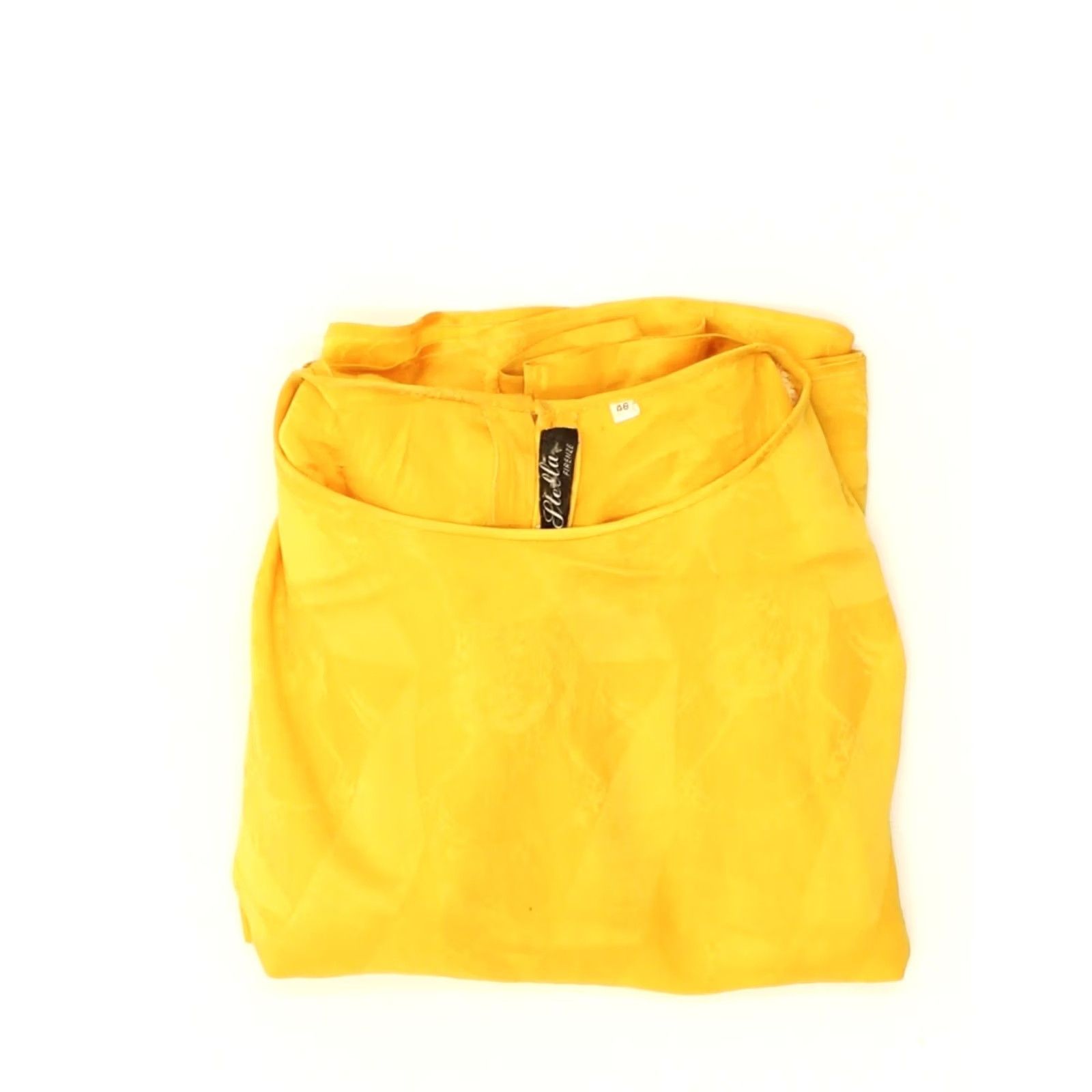 Vintage VINTAGE Womens Blouse Top Yellow Large IT 46 Size L / US 10 / IT 46 - 4 Thumbnail