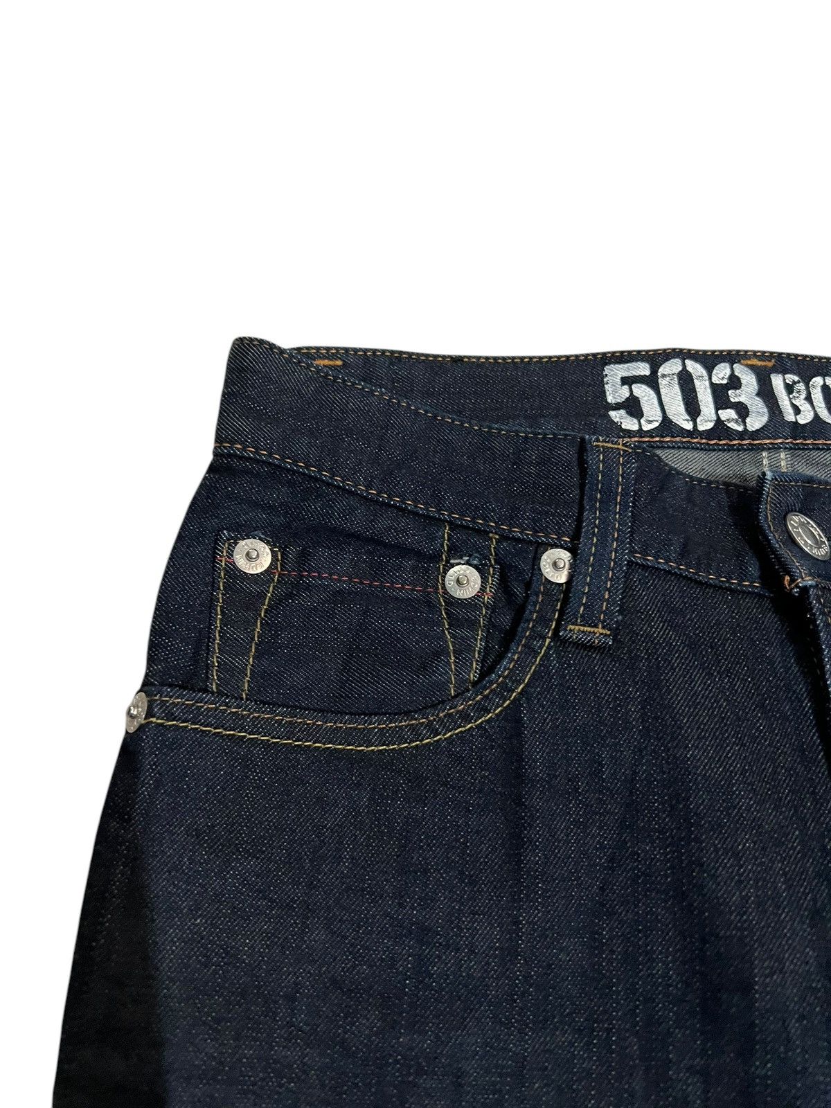 Edwin × If Six Was Nine × Japanese Brand 🌈Vintage Edwin Blue Trip Edgeline Bootcut Jean Size US 30 / EU 46 - 6 Thumbnail