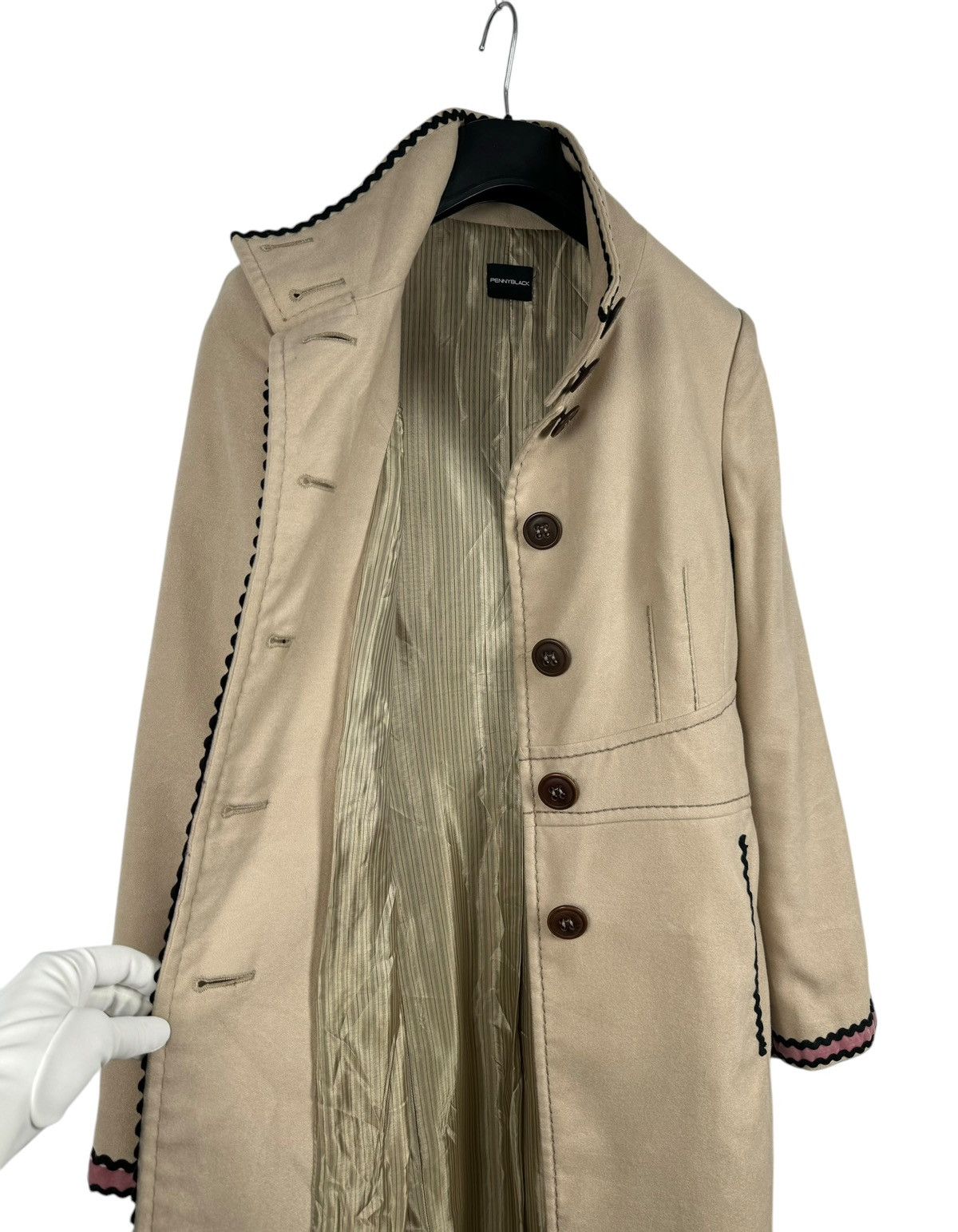 Designer × Max Mara PennyBlack Max Mara Line Long Coat Viscose-Cotton US6 Size S / US 4 / IT 40 - 11 Thumbnail