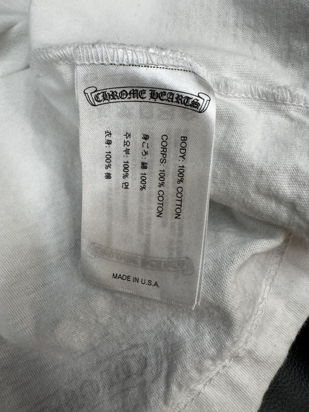 Chrome Hearts Chrome Hearts Neck Logo Pocket T-Shirt Size US L / EU 52-54 / 3 - 9 Thumbnail