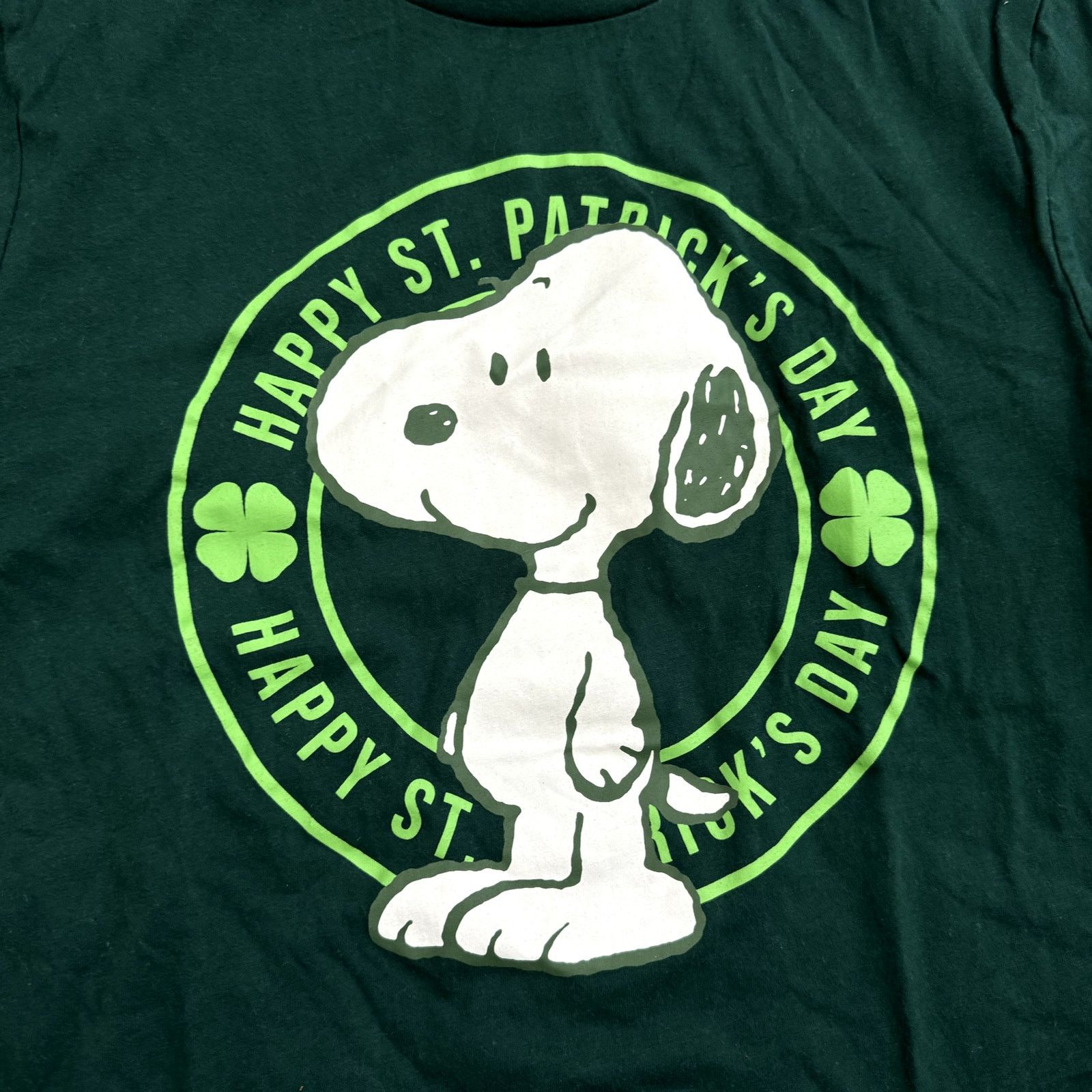 Peanuts Peanuts Snoopy St. Patricks Day Graphic T-Shirt Green Size M Size US M / EU 48-50 / 2 - 2 Thumbnail
