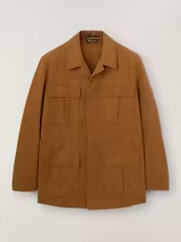 image of Loro Piana O1W1Db11223 Mojave Jacket In Cammello, Men's (Size Large)