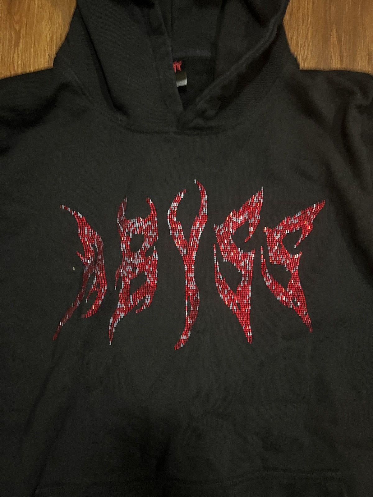 999 Club Abyss brand “Rhinestone Hoody” Size US XL / EU 56 / 4 - 2 Thumbnail