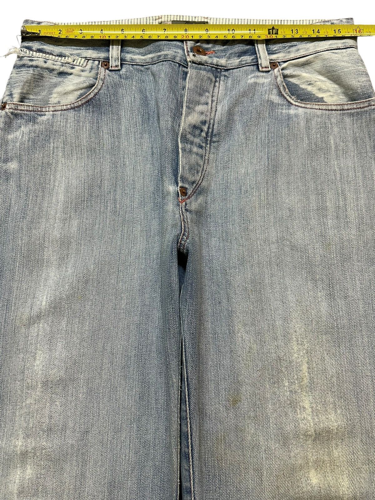 Diesel Vintage Diesel Blue Faded Wash Style Loose Jeans Size US 31 - 13 Thumbnail