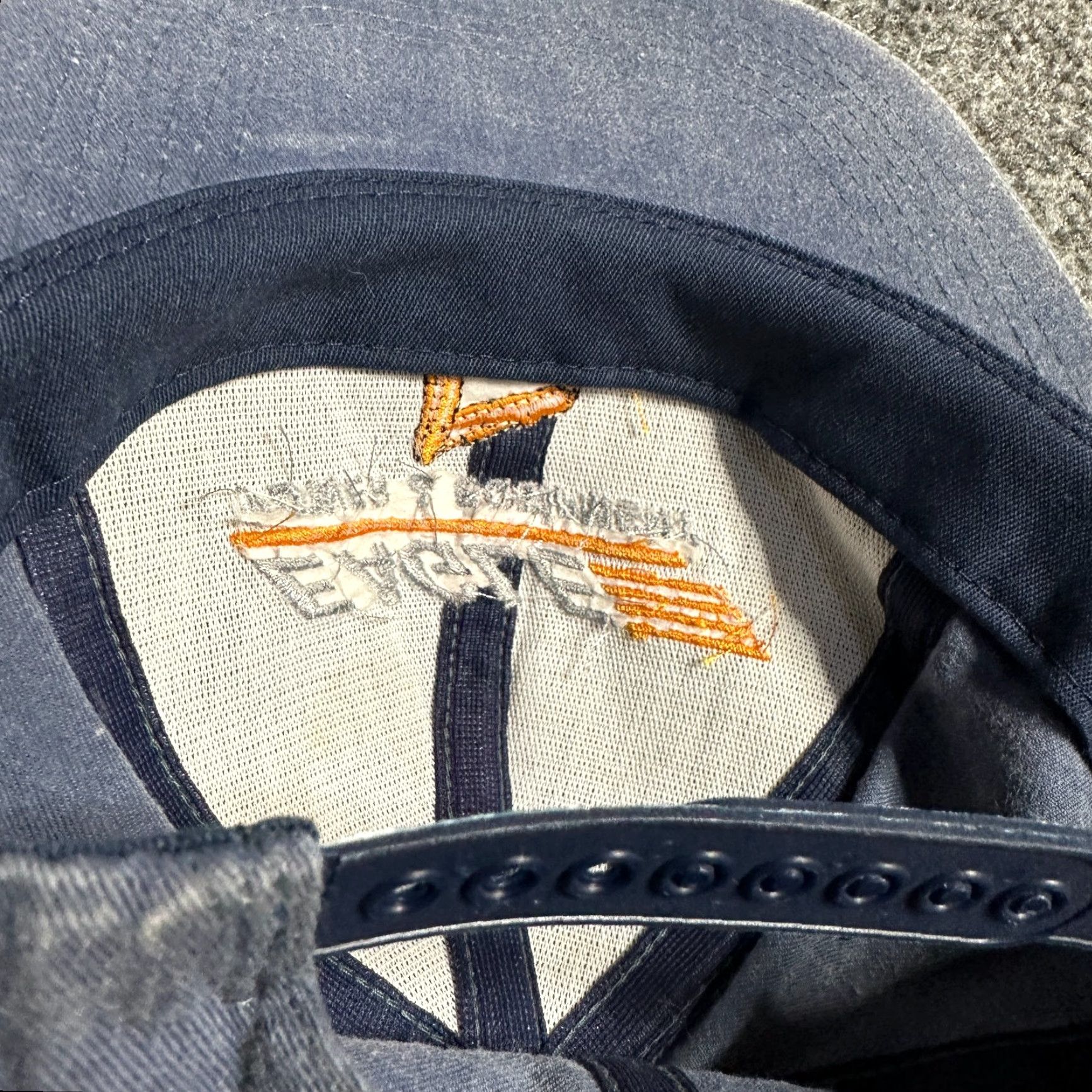 Vintage VINTAGE K-Products Eagle Power Equipment Hat Blue Snapback Unisex Adults Adjustable Cotton USA 90s Mens Size ONE SIZE - 6 Thumbnail