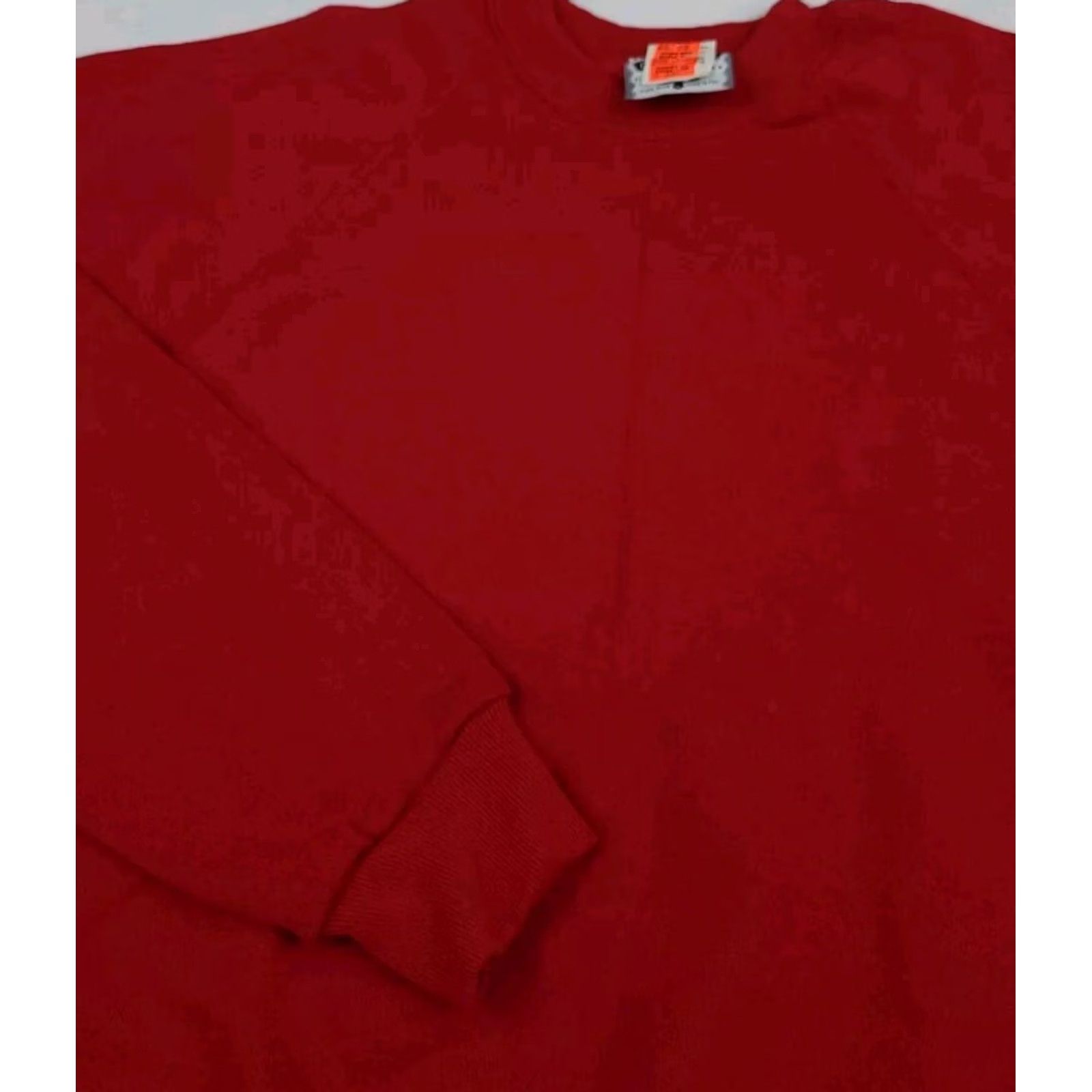 Lee VINTAGE Lee Sweatshirt Red Blank 90s Vtg NWT Deadstock Cotton Blend Made In USA Size US M / EU 48-50 / 2 - 6 Thumbnail