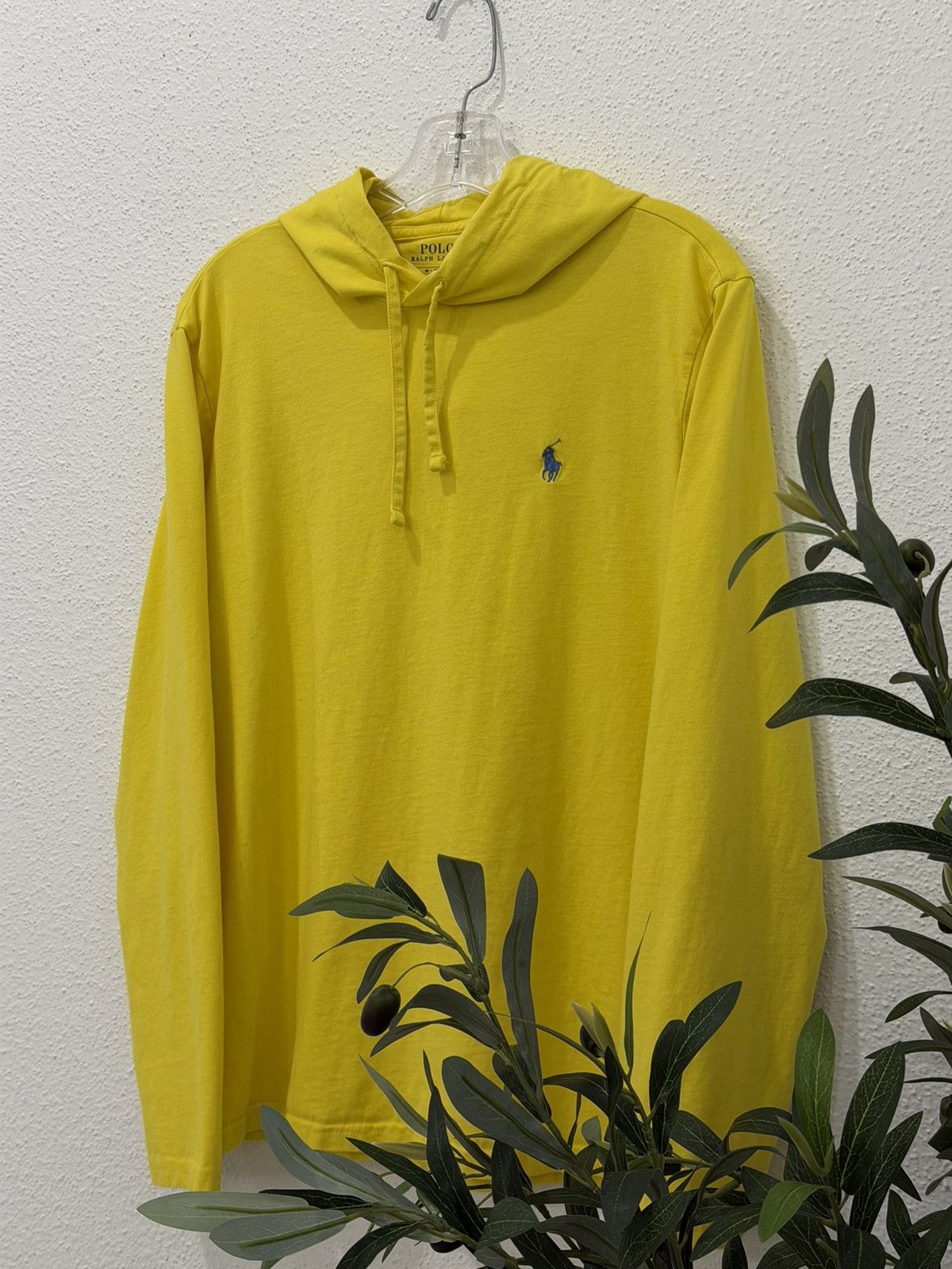 Polo Ralph Lauren Polo Ralph Lauren Yellow Hooded Long Sleeve T-Shirt Medium Size US M / EU 48-50 / 2 - 2 Thumbnail