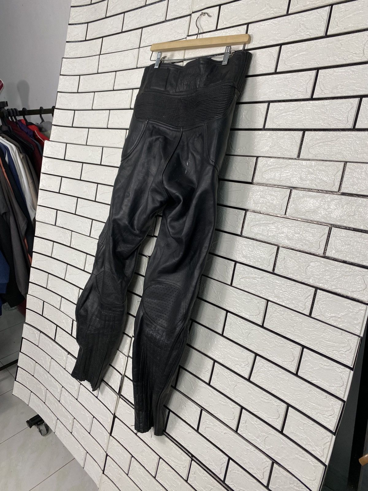 Kadoya Vintage Leather Pants Racing B's Leather Issey Miyake Size US 30 / EU 46 - 9 Thumbnail