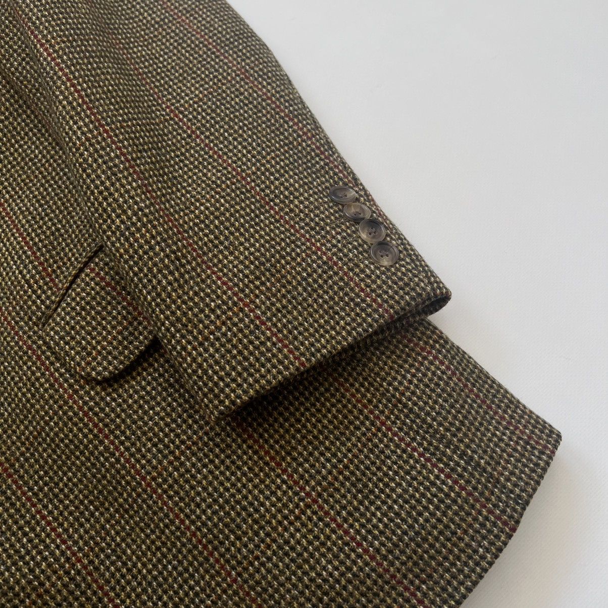 Burberry Vintage Burberry wool/cashmere checked blazer jacket Size 38S - 4 Thumbnail
