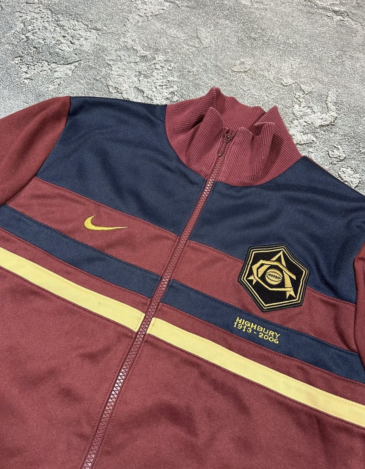 Nike × Vintage Arsenal football zip hoodie 2005 Soccer Nike Jersey Highbury Size US M / EU 48-50 / 2 - 2 Thumbnail
