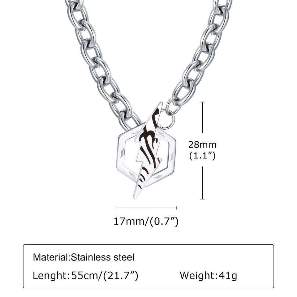 Jewelry Hexagonal Lightning Necklaces Size ONE SIZE - 4 Thumbnail