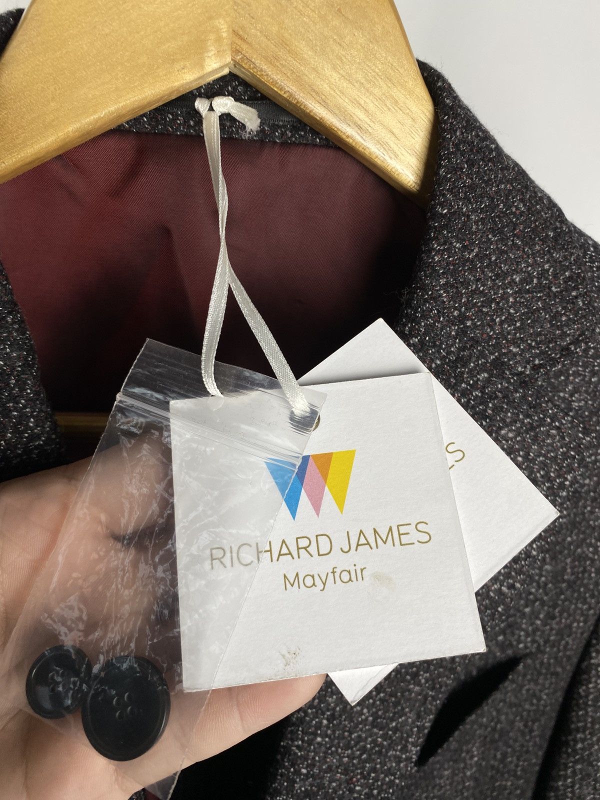 Designer RRP 350£ New Luxury Richard James blazer ITALY Size 38R - 5 Thumbnail