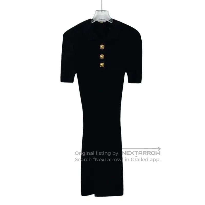 Balmain Balmain Women's Short Sleeve Black Dress . Size XXS / US 00 / IT 34 - 1 Thumbnail