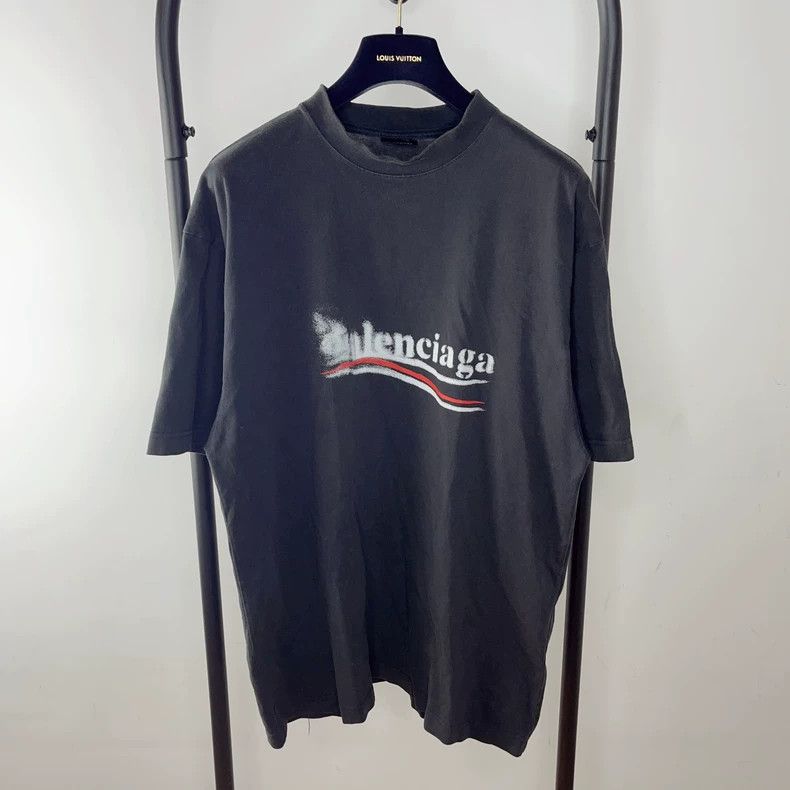 Balenciaga Balenciaga Letter printed T-shirt with round neck and shor Size US XXS / EU 40 - 1 Thumbnail