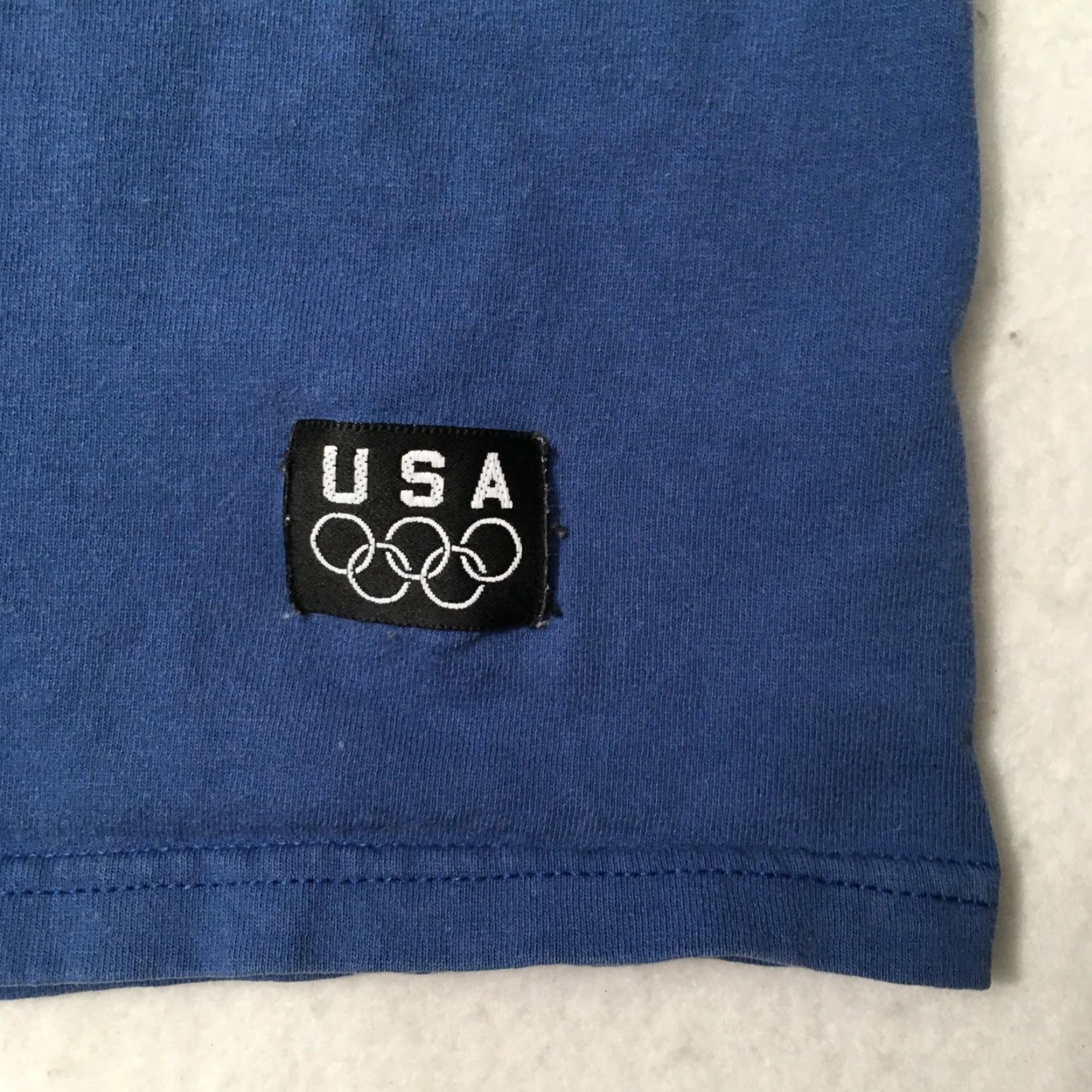 JCPenney VINTAGE JC Penny Shirt 90s Men XL Embroidered blue 1996 Atlanta Olympics Cotton USA Size US XL / EU 56 / 4 - 2 Thumbnail