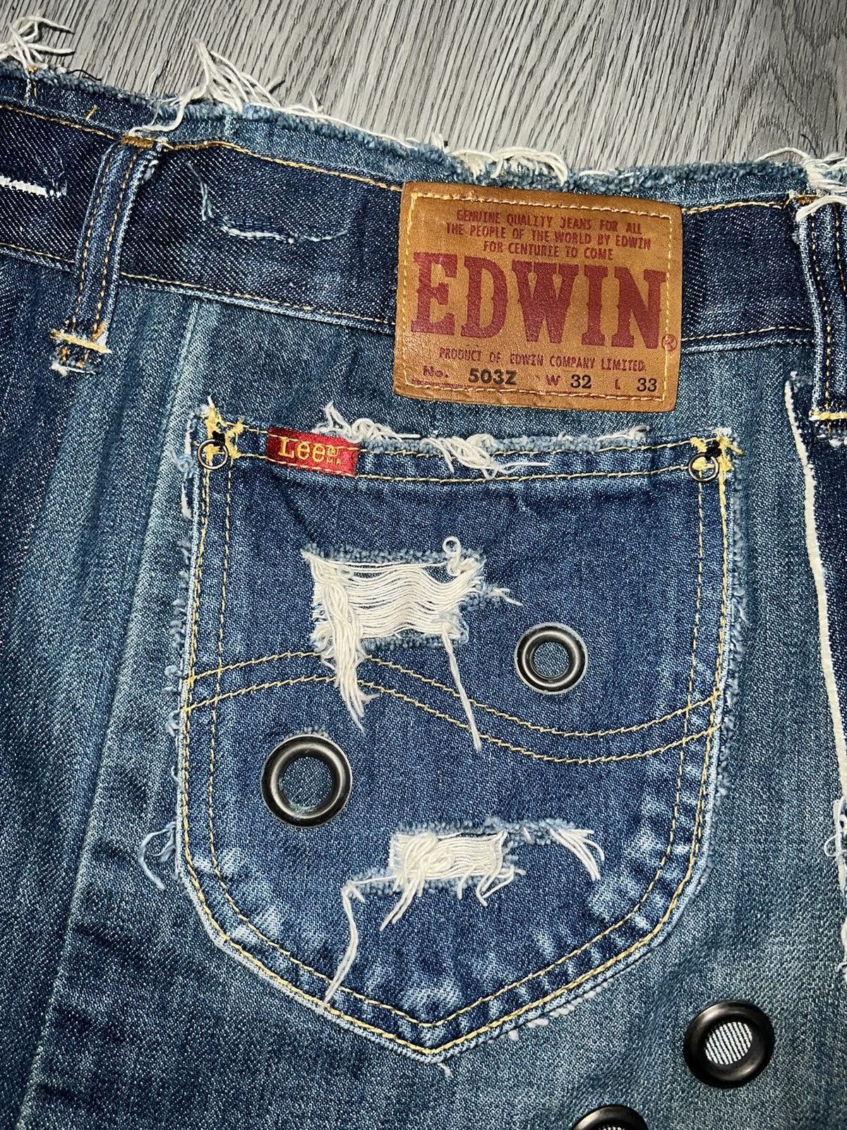 Japanese Brand Virgo remade patchwork denim mini skirt 💙🦋 Size 26" / US 2 / IT 38 - 6 Thumbnail