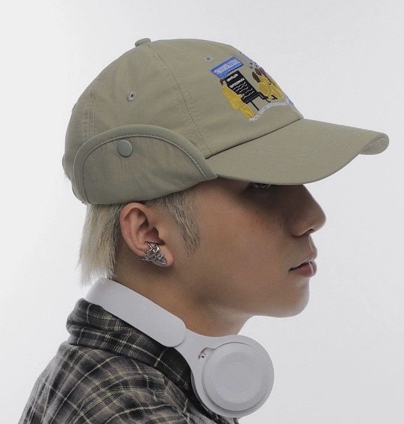 Japanese Brand Streetwear y2k embroidered ball cap trapper hat Size ONE SIZE - 2 Thumbnail