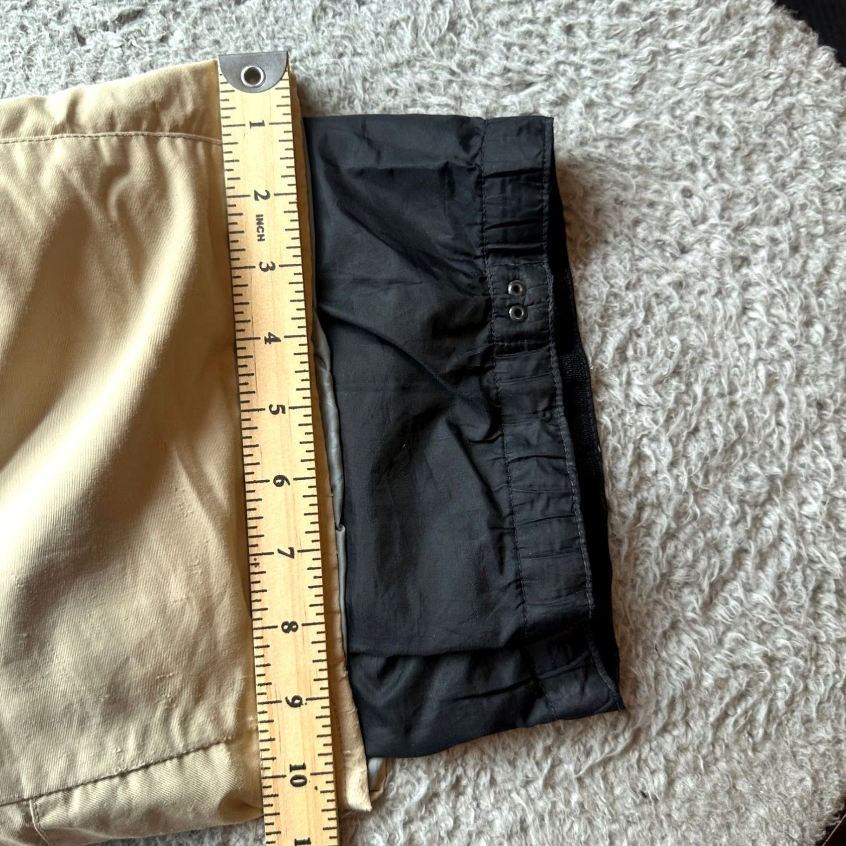 Burton Burton Toast Snow Pants Mens XL Beige Khaki Snowboarding Ski Pants with Pockets Zipper Rise High 34 In Inseam Casual Regular Nylon Polyester Mens Size US 36 / EU 52 - 5 Thumbnail