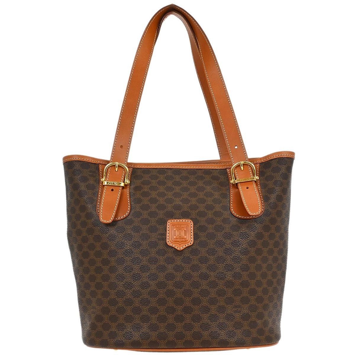 Celine Celine Vintage Macadam Tote bag Canvas and Leather Size ONE SIZE - 1 Thumbnail