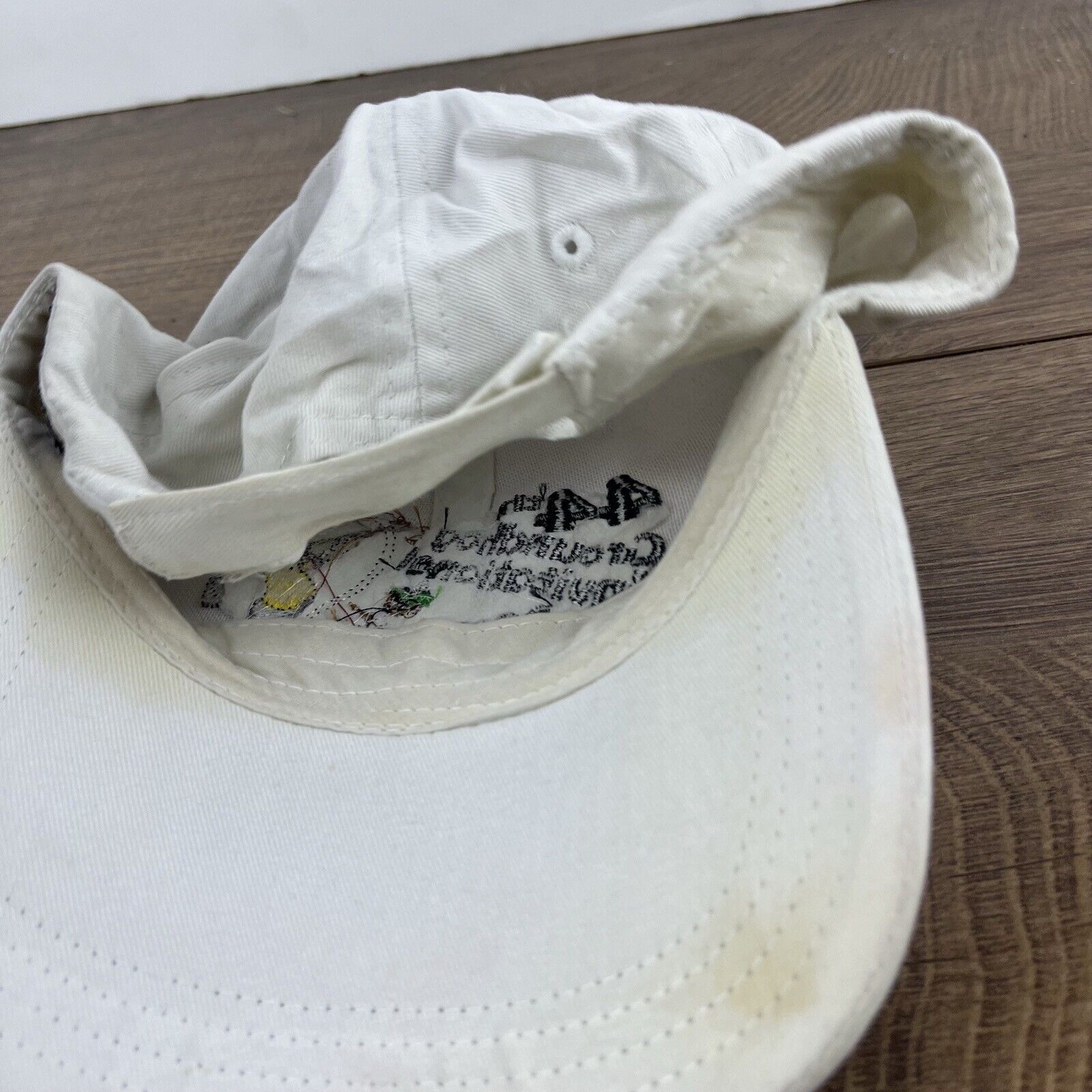 Other 44th Groundhog Invitational Adjustable Hat 2011 White Hat Ad Size ONE SIZE - 14 Thumbnail