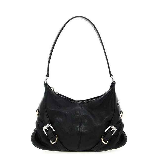 Givenchy GIVENCHY Voyou Small Black Leather Shoulder Bag New And Auth Size ONE SIZE - 1 Thumbnail