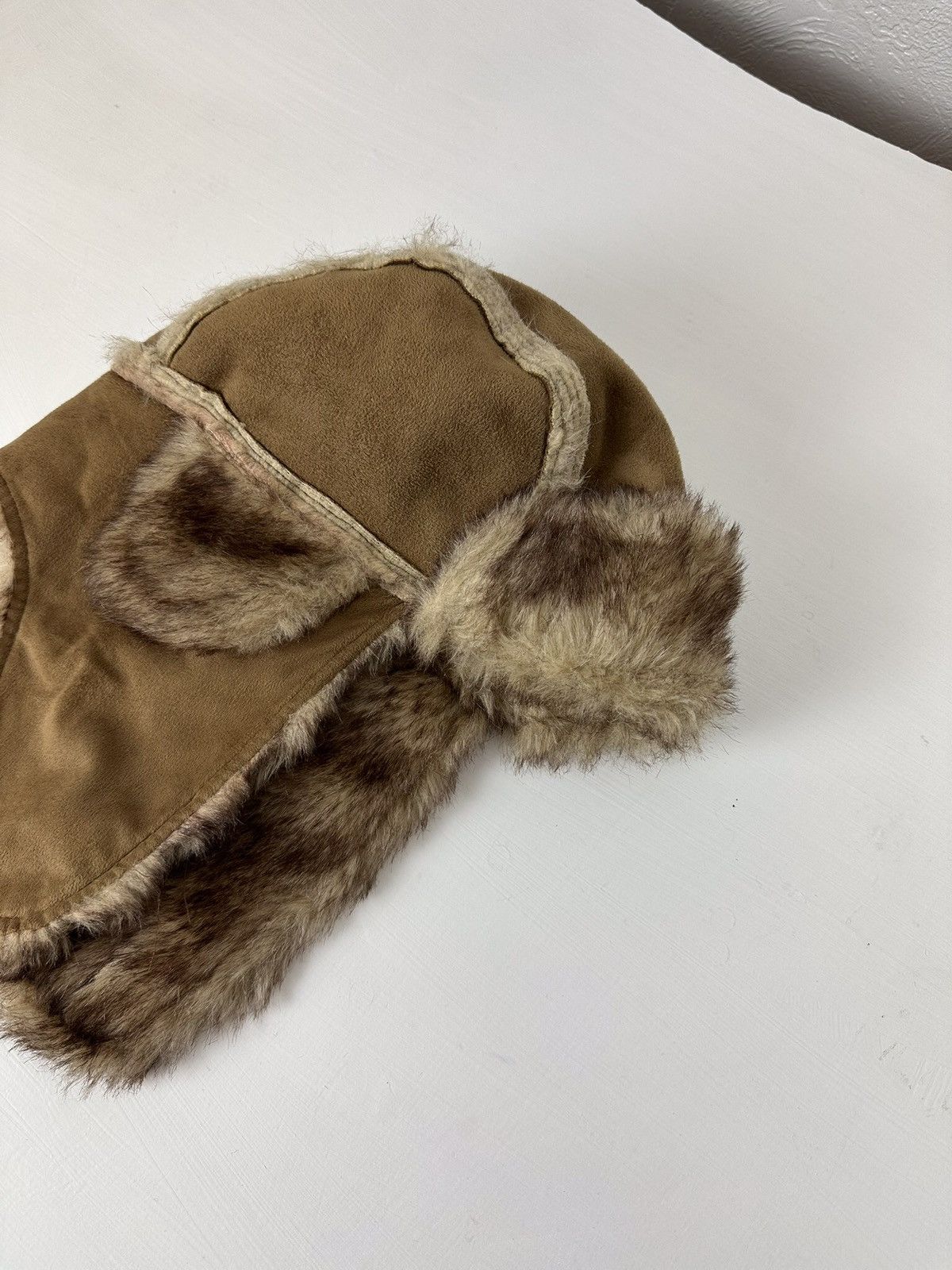 Vintage Ushanka Trapper Hat Furry Mohair Fuzzy Fur Hat Y2K Size ONE SIZE - 2 Thumbnail
