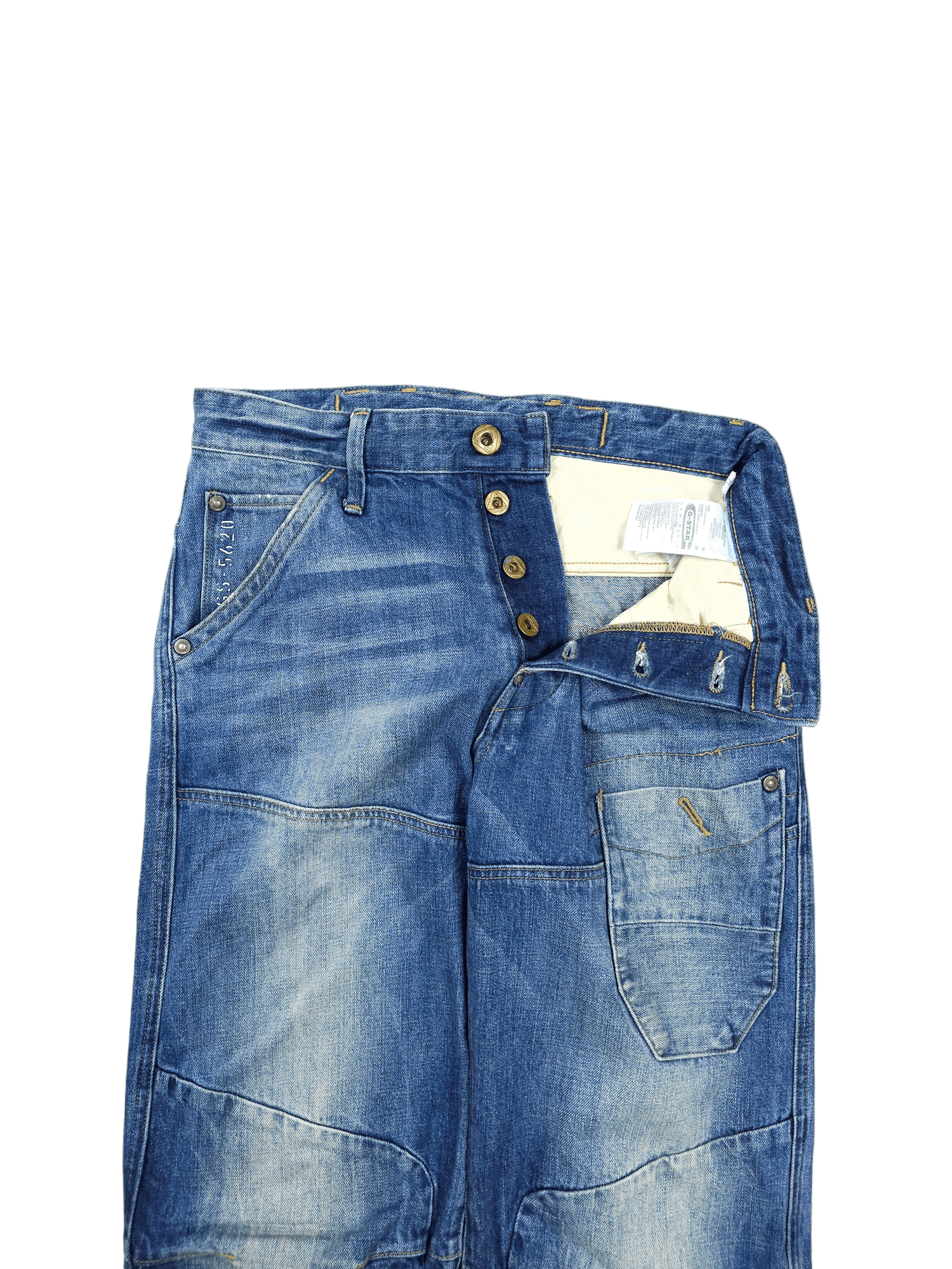 G-Star × Japanese Brand 💎 30/32 G-star Raw "3D Loose" Relaxed Denim Jeans Y2K Size US 30 / EU 46 - 3 Thumbnail