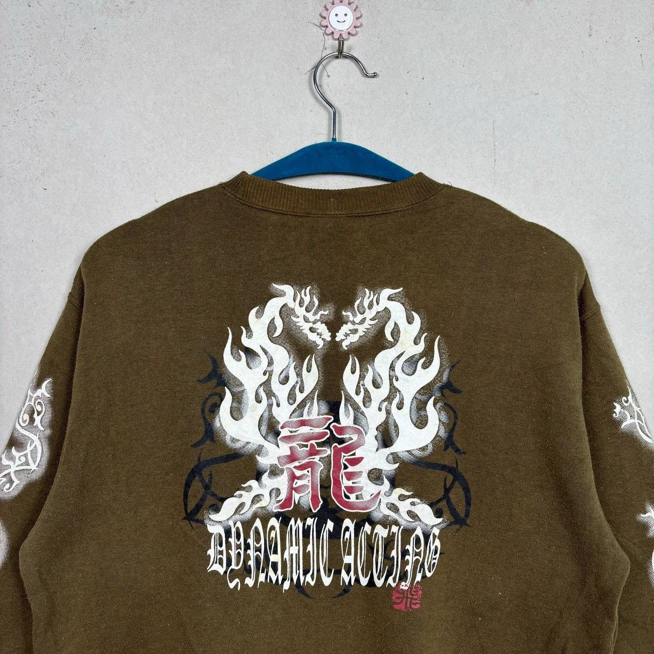 Japanese Brand Staffa Japanese Brand Dragon Graphic Sweatshirt Green L Size US L / EU 52-54 / 3 - 3 Thumbnail