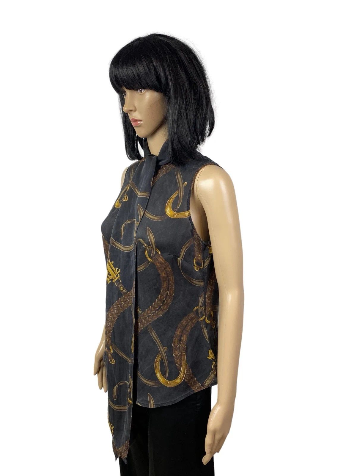 Lauren Ralph Lauren Ptinted Silk Blouse Sleeveless size 6