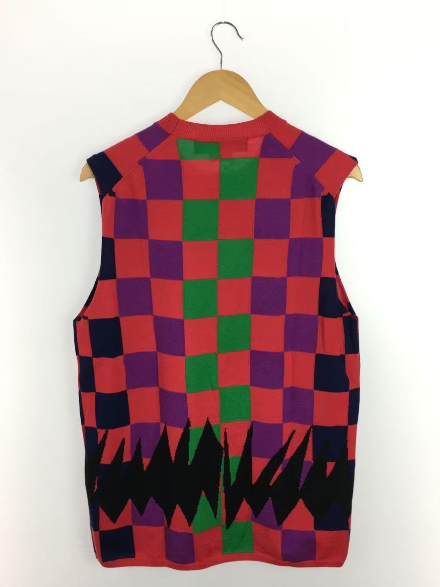 Comme des Garcons Checkered Wool Knit Sweater Vest Size US M / EU 48-50 / 2 - 2 Thumbnail