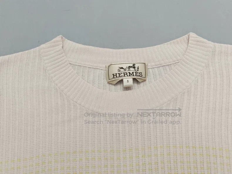 Hermes Hermes Men's knit short-sleeve T-shirt, 100% cotton, gradi Size US S / EU 44-46 / 1 - 3 Thumbnail