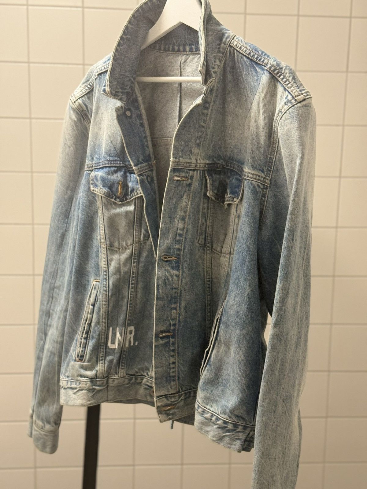 Ben Taverniti Unravel Project Assymetric Denim Jacket Size US XL / EU 56 / 4 - 8 Thumbnail