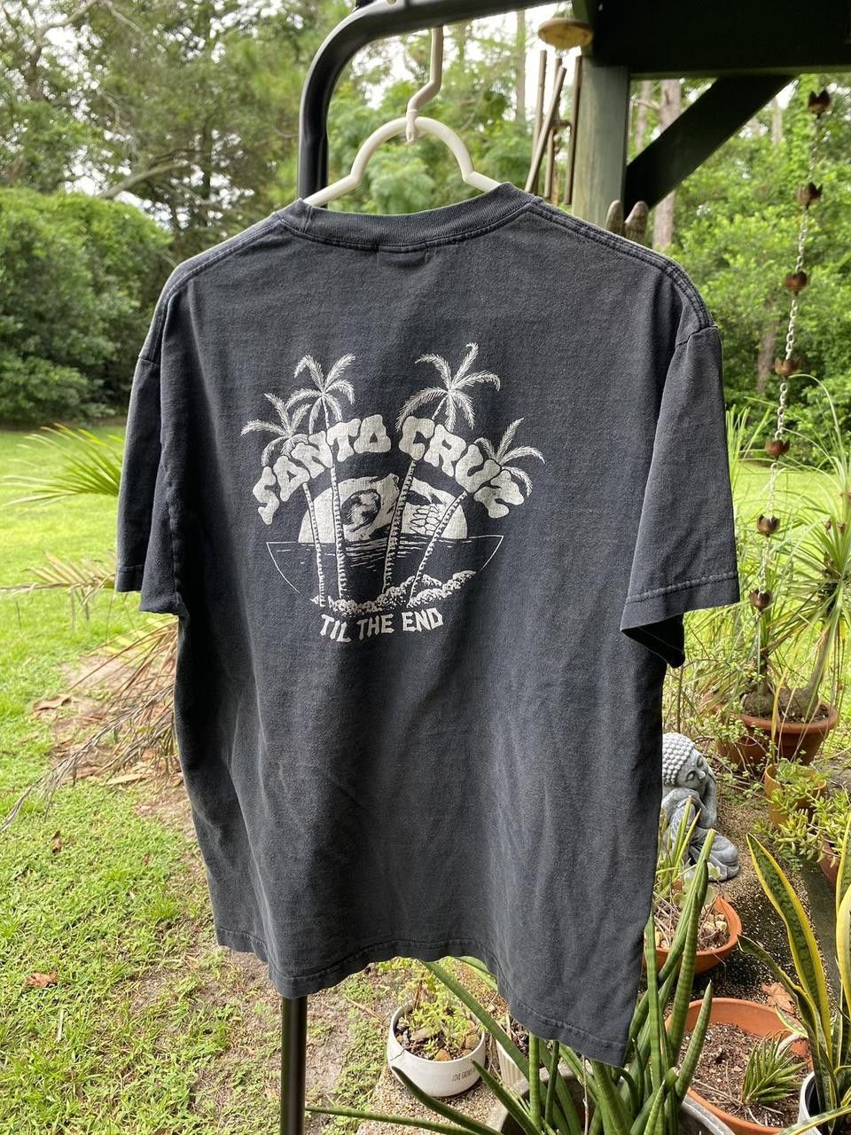 Santa Cruz Skateboards 2000s Black Faded Santa Cruz Skull Graphic Print Tee Medium Size US M / EU 48-50 / 2 - 3 Thumbnail