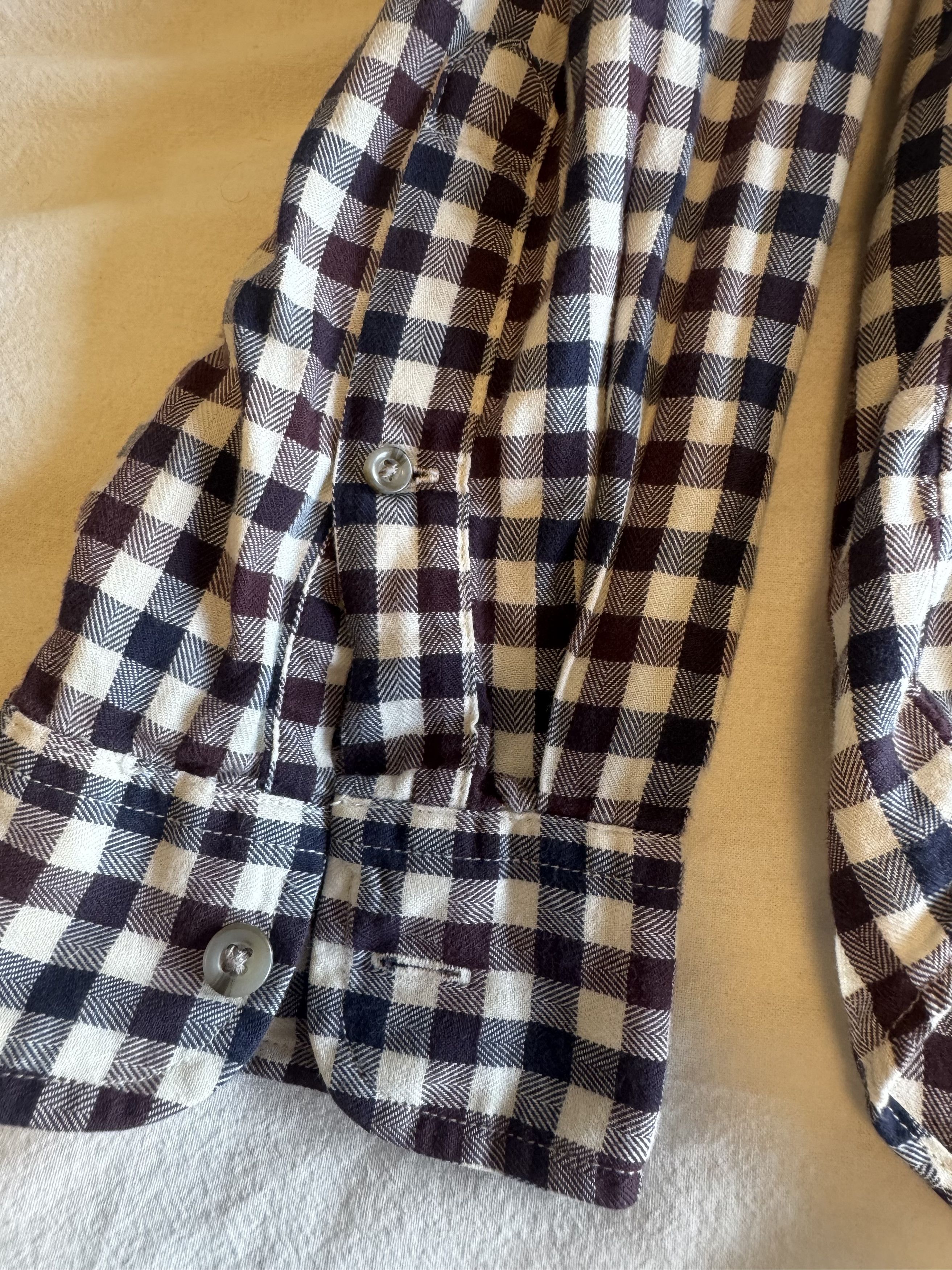 J.Crew J.Crew Cotton Gingham Workshirt Navy Burgundy Check Large Size US L / EU 52-54 / 3 - 4 Thumbnail