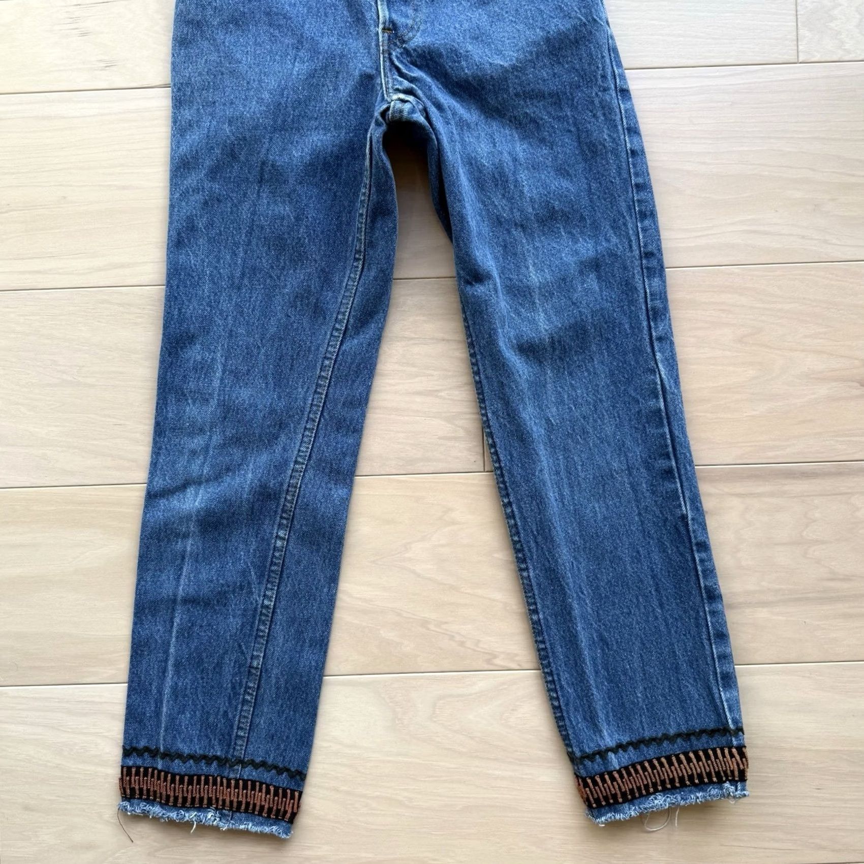 Levi's VINTAGE Levi's 501 Jeans 22 Blue Made In USA 80s Straight Denim Workwear Mens Womens Size 40" / US 18 - 4 Thumbnail