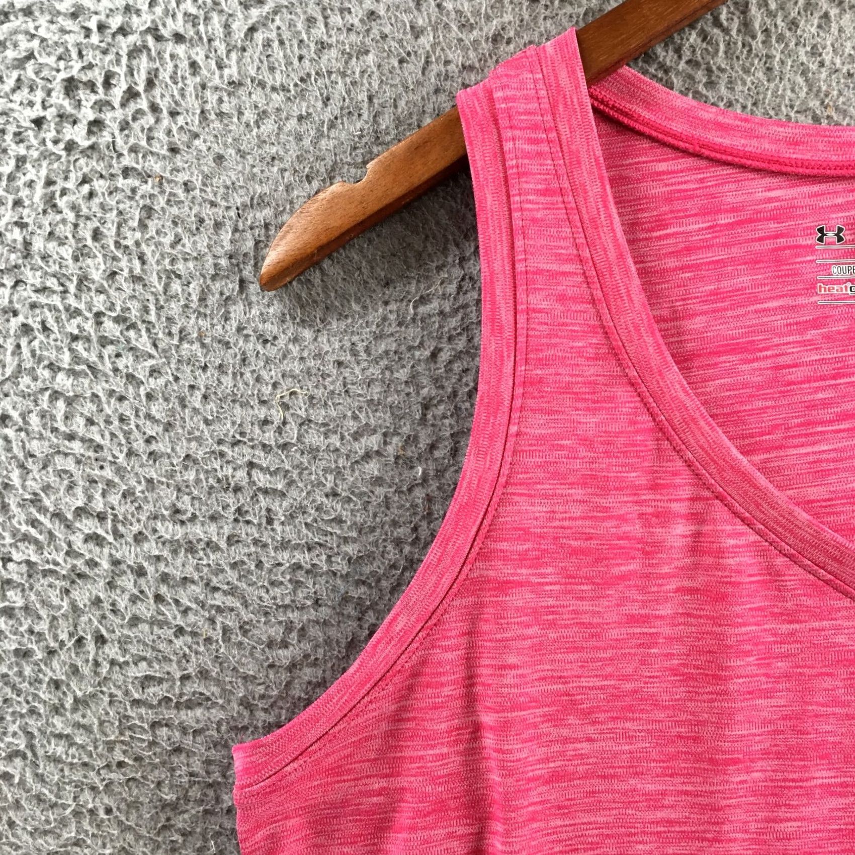 Under Armour Under Armour HeatGear Tank Top Womens XL Pink Sleeveless Fitted Athletic Gym Size XL / US 12-14 / IT 48-50 - 4 Thumbnail