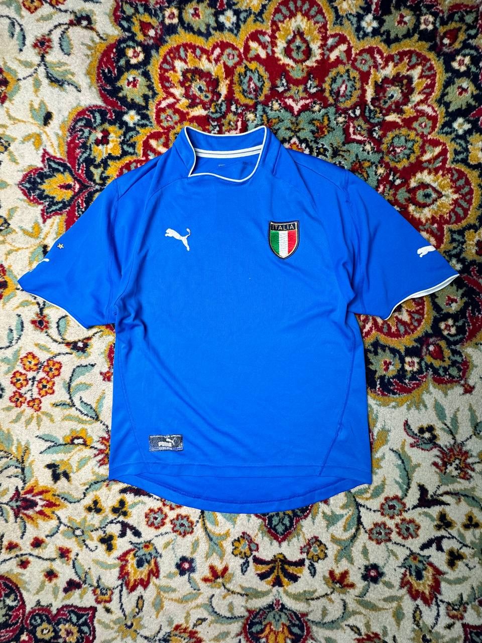 Puma VINTAGE ITALY ITALIA NATIONAL BLUE SOCCER JERSEY PUMA SHIRT Size US S / EU 44-46 / 1 - 1 Thumbnail