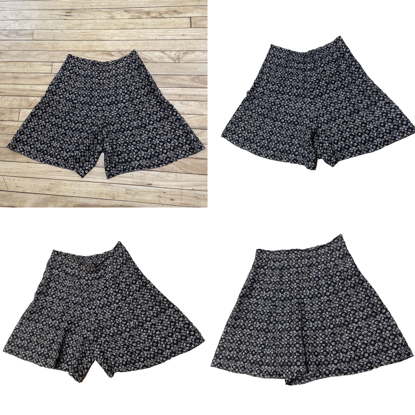 Vintage DANA Silk Floral Geometric Paperbag Shorts Womens 8 Brown Silk 8 Geometric Floral Paperbag Short Womens 8 Brown Size 30" / US 8 / IT 44 - 9 Thumbnail