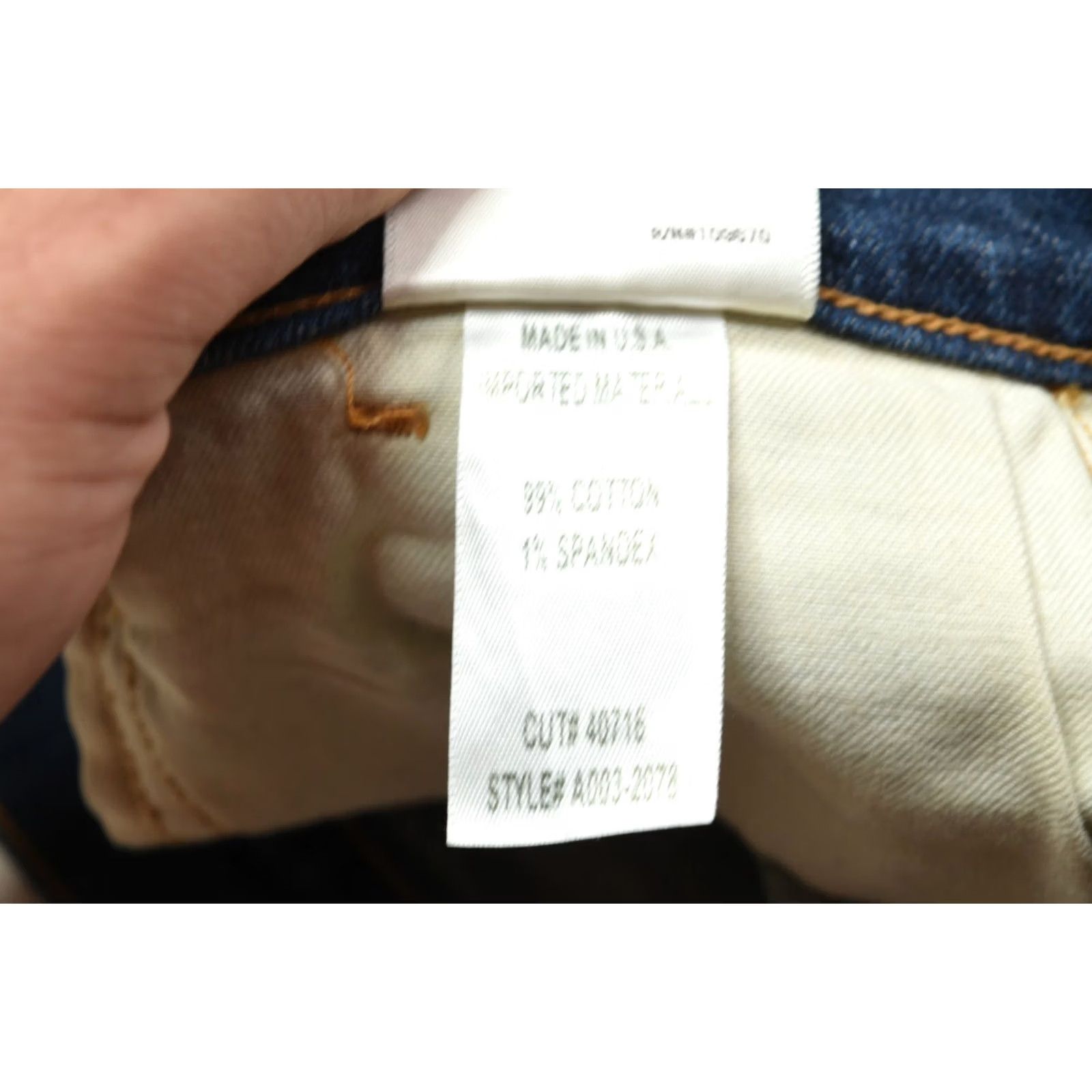 Agolde AGOLDE Sophie Skinny Jeans Womens 29 Blue High-Rise Distressed Denim Jeans Skinny Womens 29 Blue Distressed Denim 90s? Size 29" - 7 Thumbnail