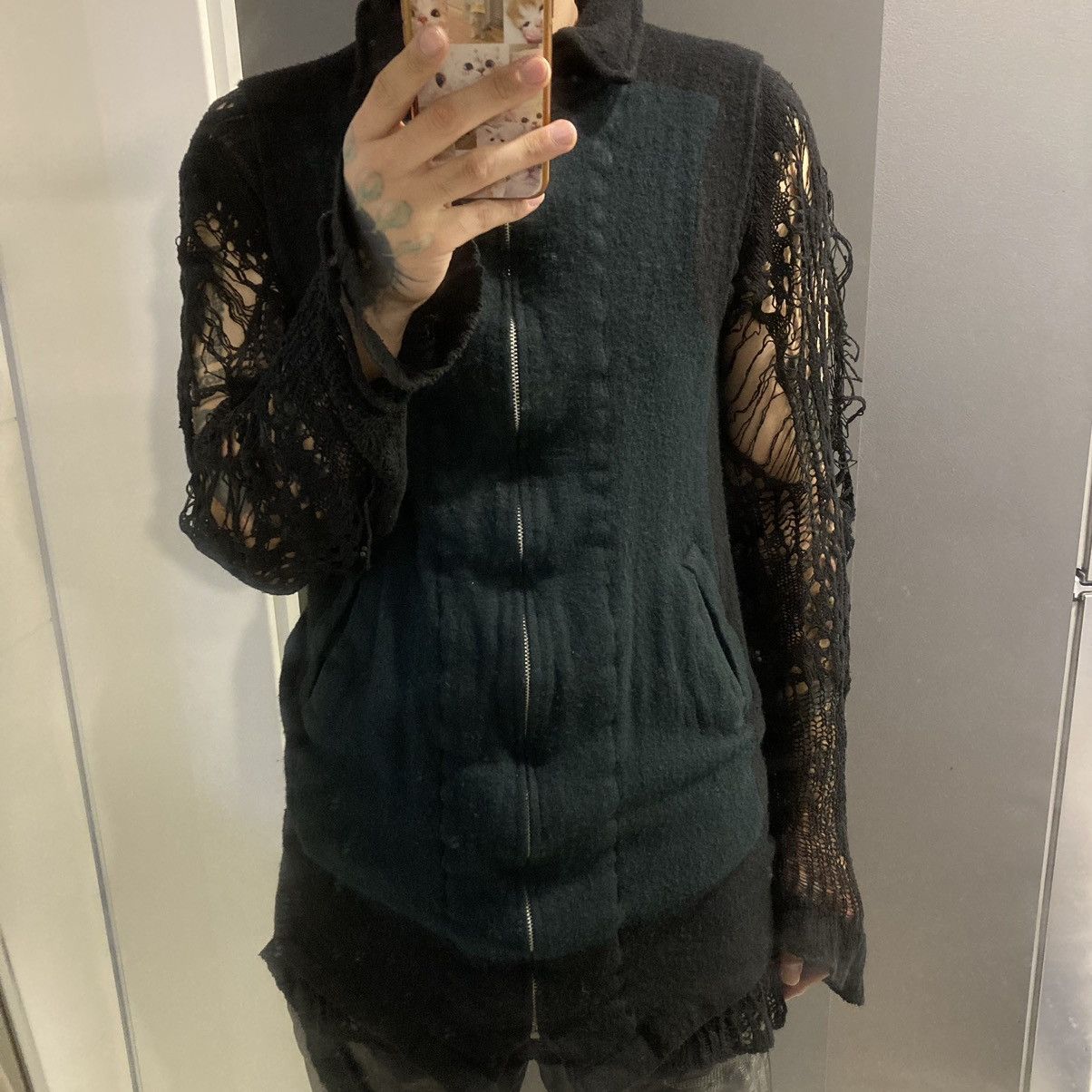 Comme des Garcons Homme Plus 1994AW Comme Des Garcons Homme Plus Boiled Wool Vest Size US M / EU 48-50 / 2 - 4 Thumbnail