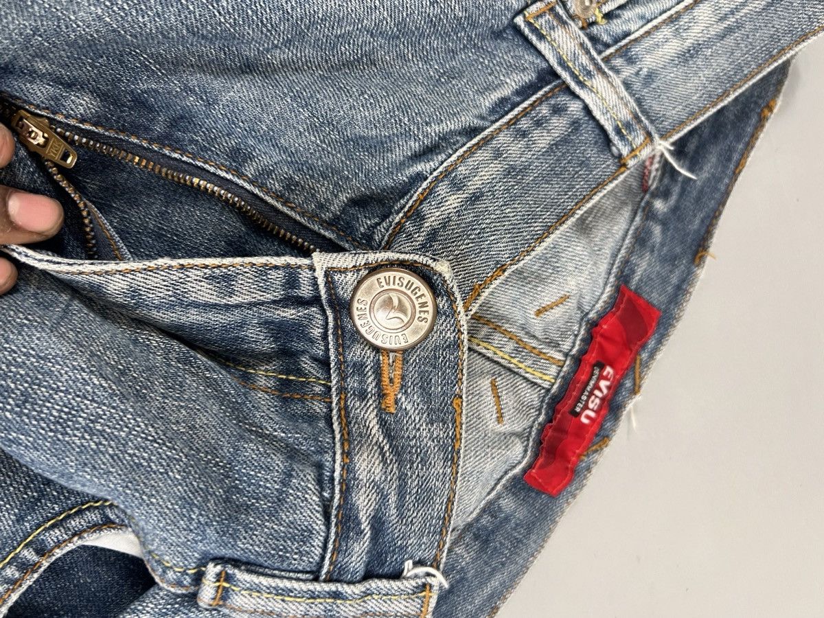 Vintage Vintage Evisu inspired buckle belt denim Size US 30 / EU 46 - 7 Thumbnail