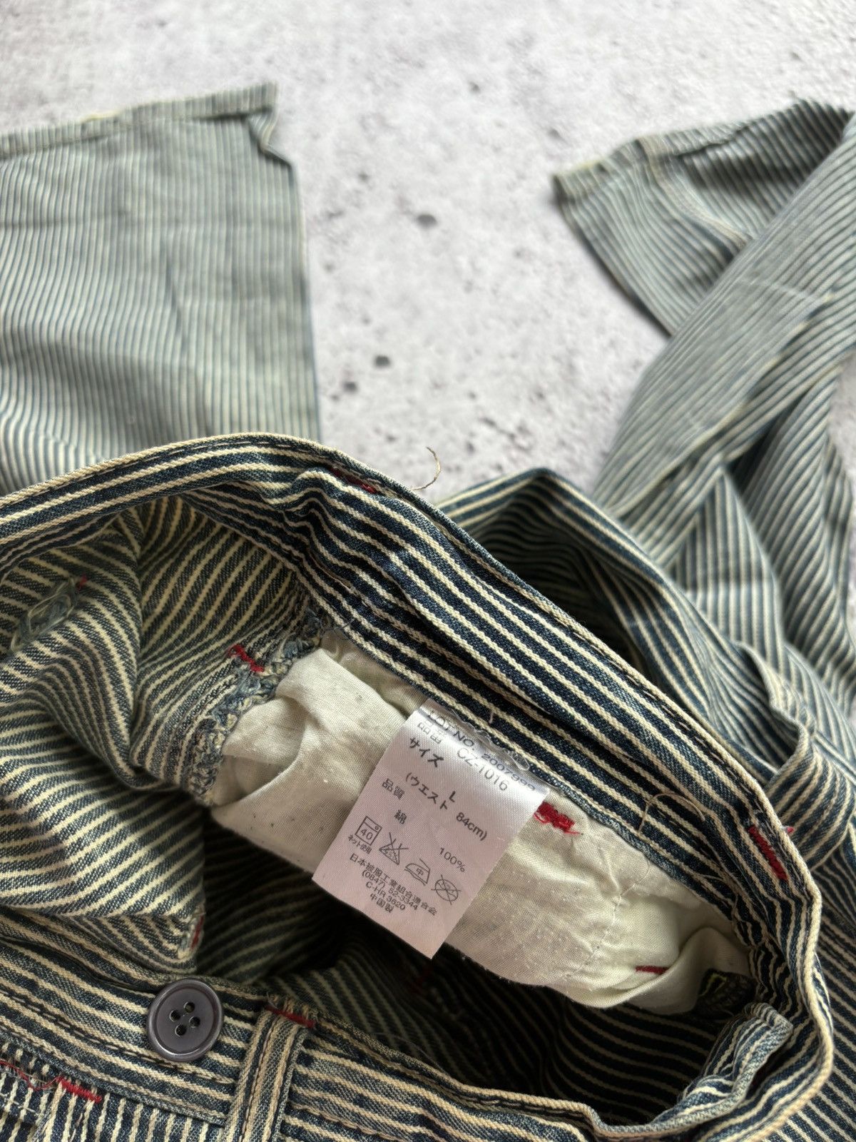 Hysteric Glamour 2000's Carpenter stripe Bootcut style Pants Size US 32 / EU 48 - 9 Thumbnail
