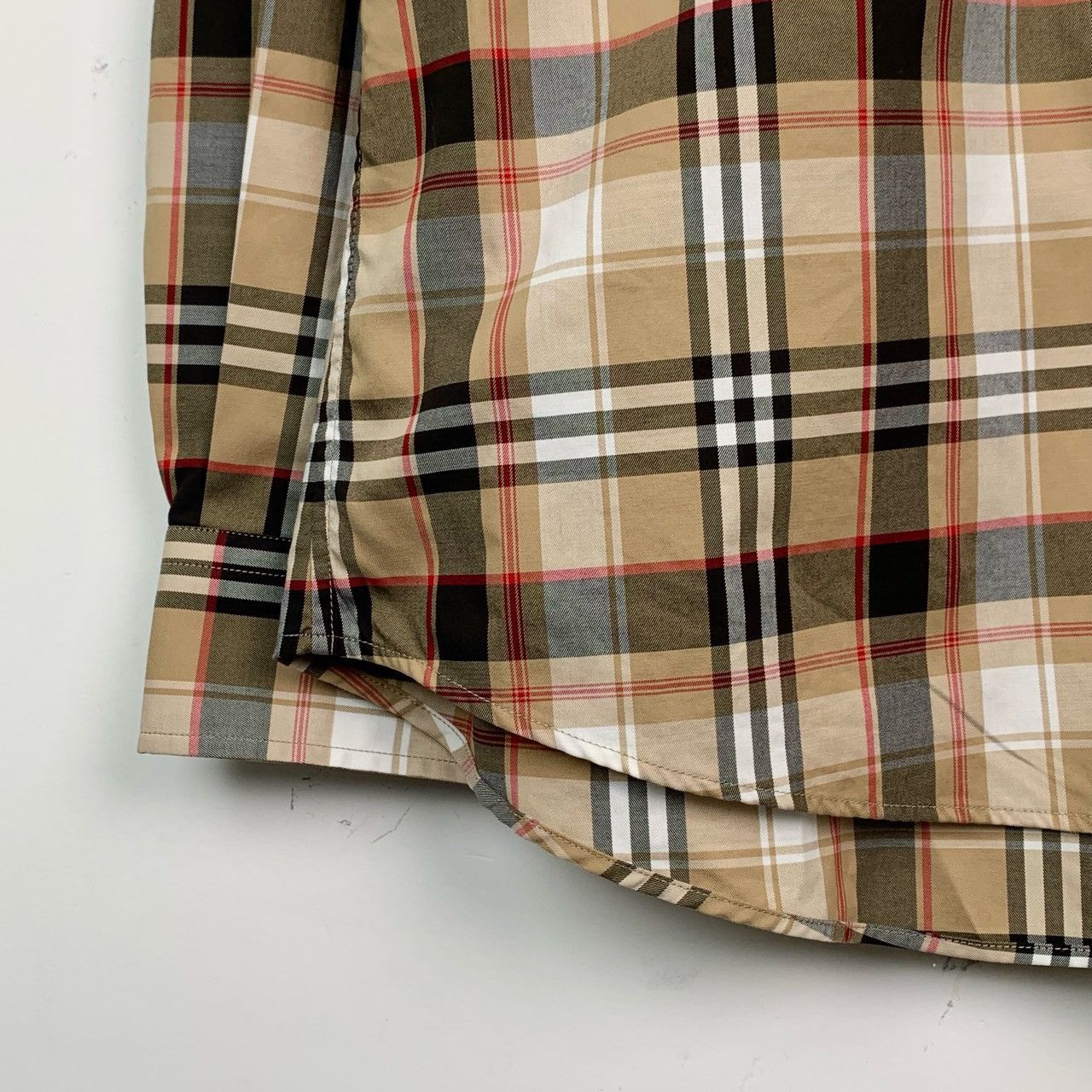 Burberry Burberry Plaid Collared Color Block Long Sleeve Shirt K26WX Size US L / EU 52-54 / 3 - 5 Thumbnail