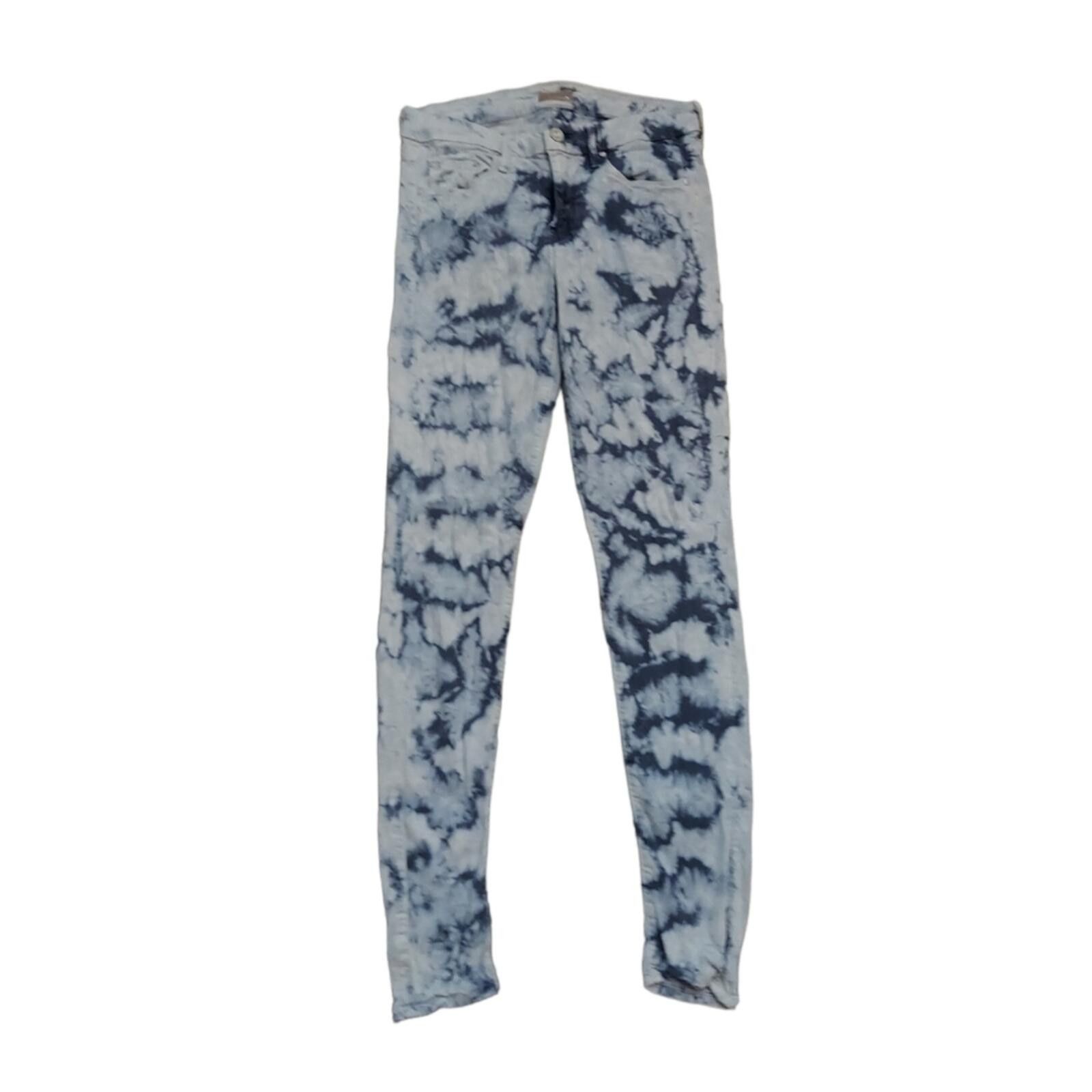 MOTHER MOTHER Tie-Dye Blue and White Jeggings Size 27" / US 4 / IT 40 - 2 Thumbnail
