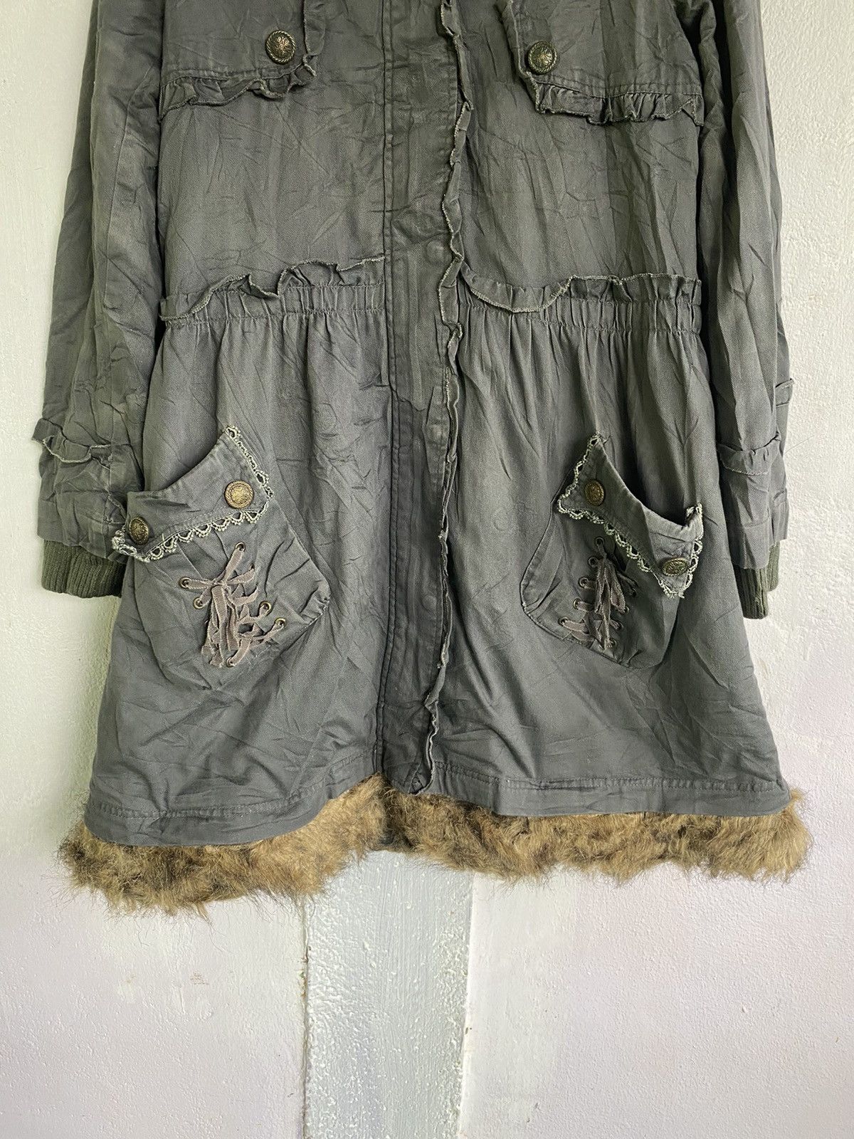 Axist Axes Femme Long Coat Fur With Hoodie Size US M / EU 48-50 / 2 - 8 Thumbnail