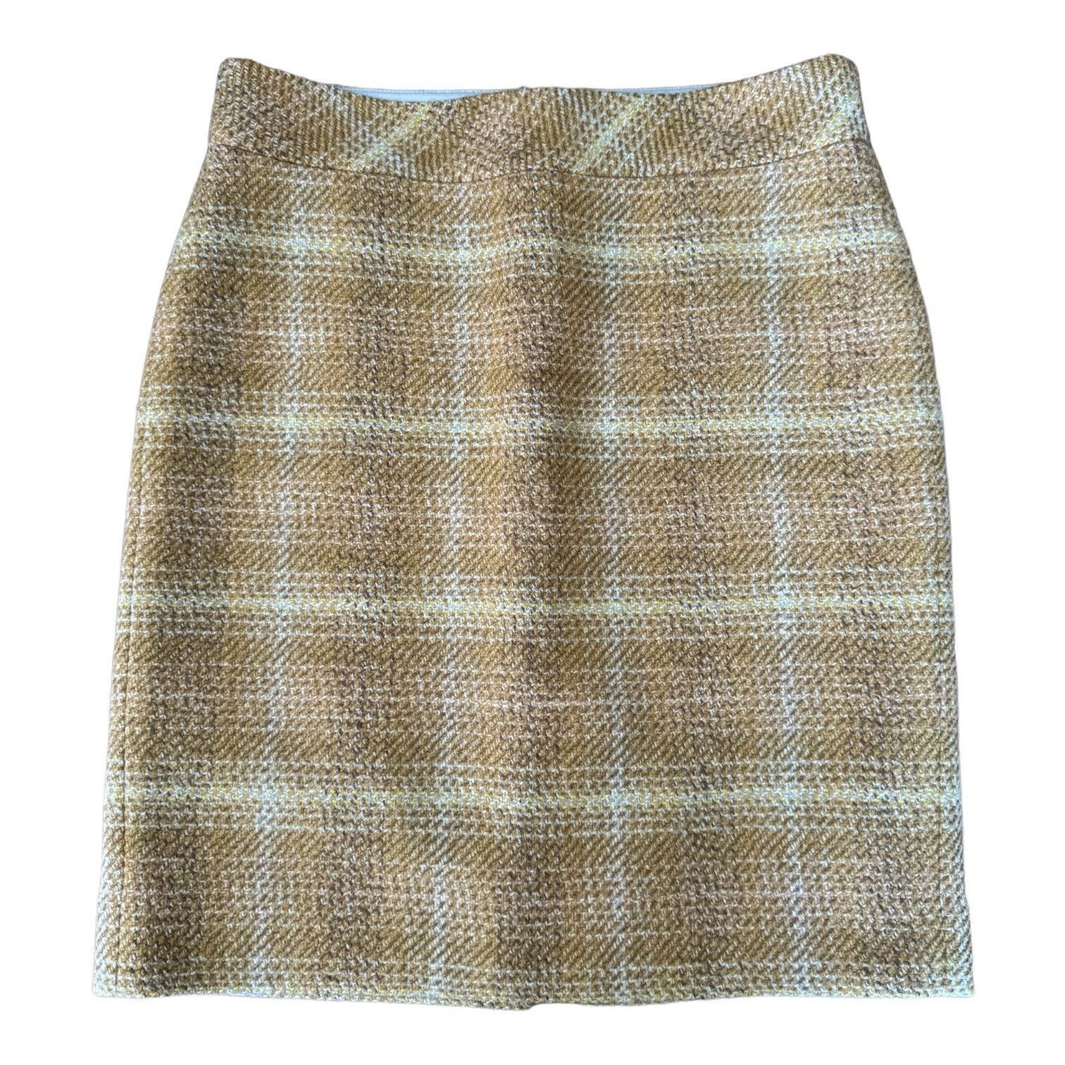 J.Crew J.Crew 'Sunnie Pencil Skirt' in Mustard Tweed size 6 Size 28" / US 6 / IT 42 - 10 Thumbnail