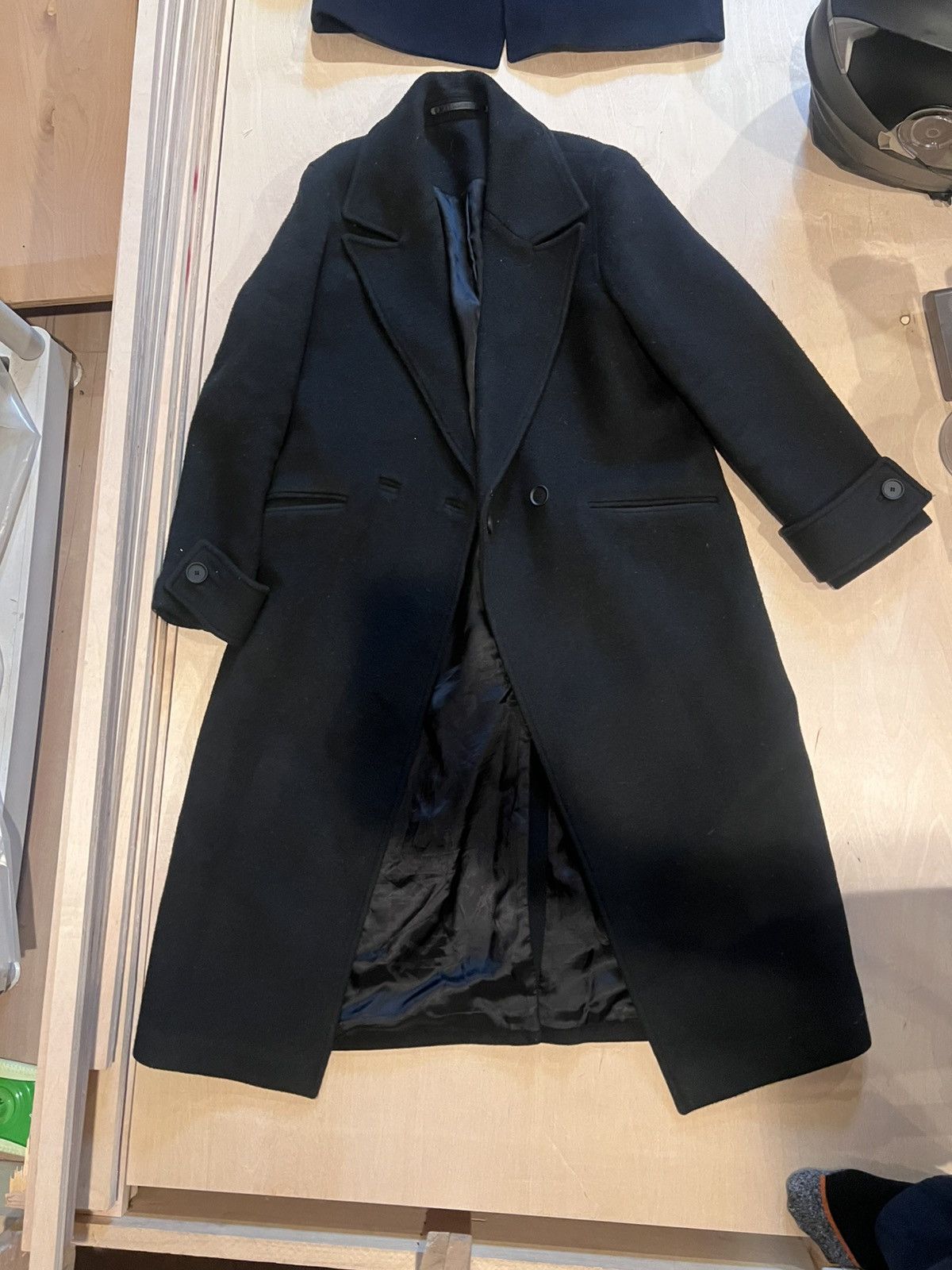 Allsaints Allsaints Double Breasted Black Coat Size M Size US M / EU 48-50 / 2 - 1 Thumbnail