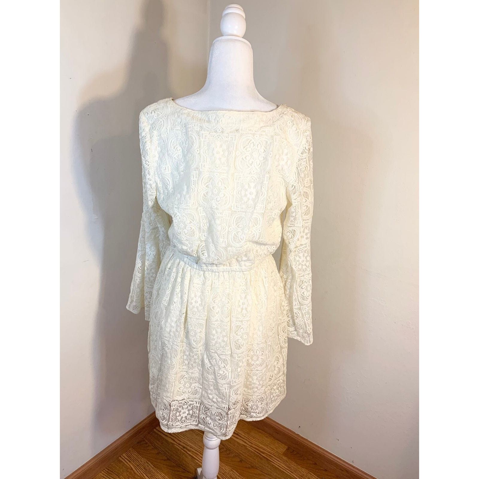 American Eagle Outfitters American Eagle White Lace Dress size M Size M / US 6-8 / IT 42-44 - 2 Thumbnail