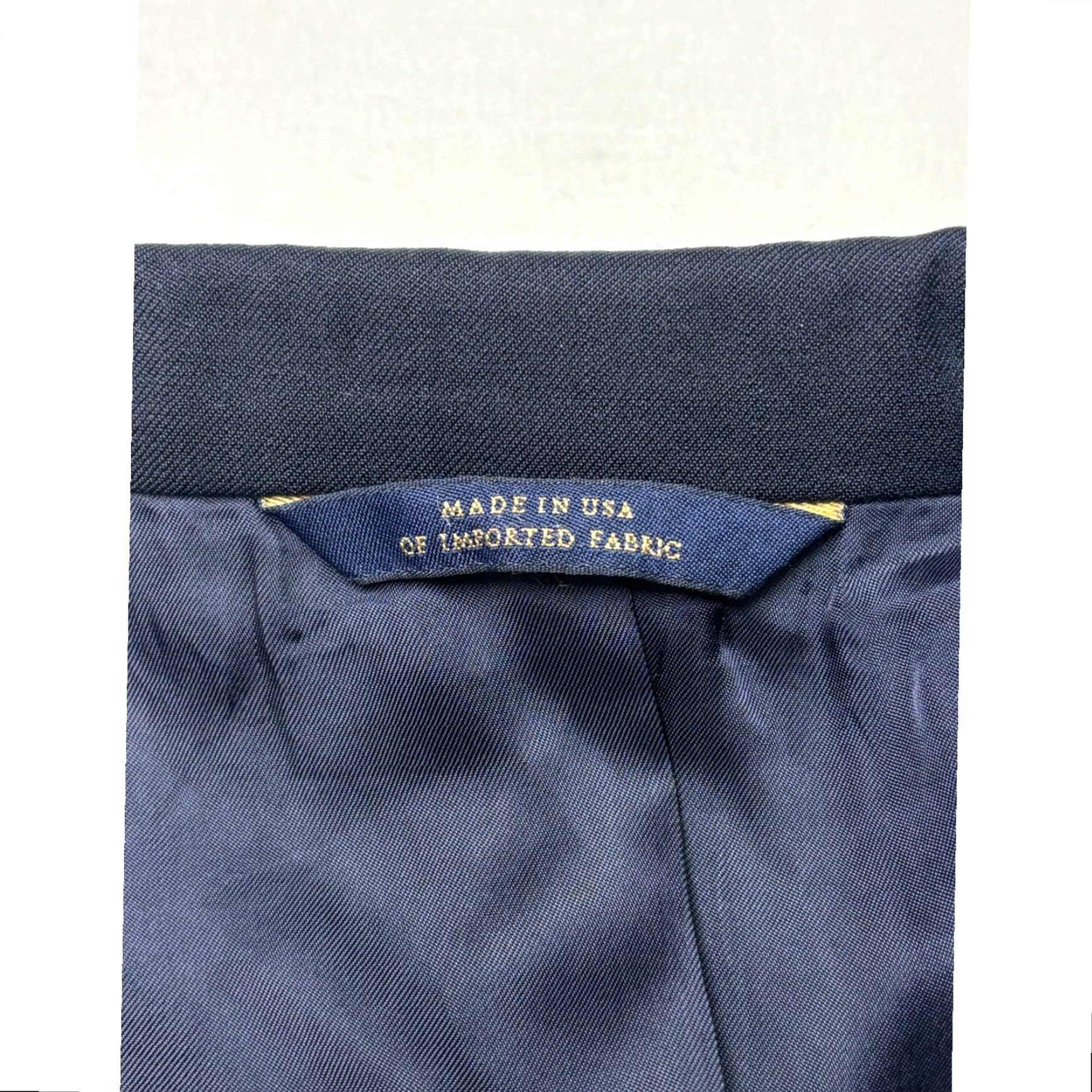 Brooks Brothers Brooks Brothers 1818 Madison Black Blazer Made in USA Wool Tweed Button Lined Pockets Men 46 Formal Workwear Career Size 46R - 4 Thumbnail