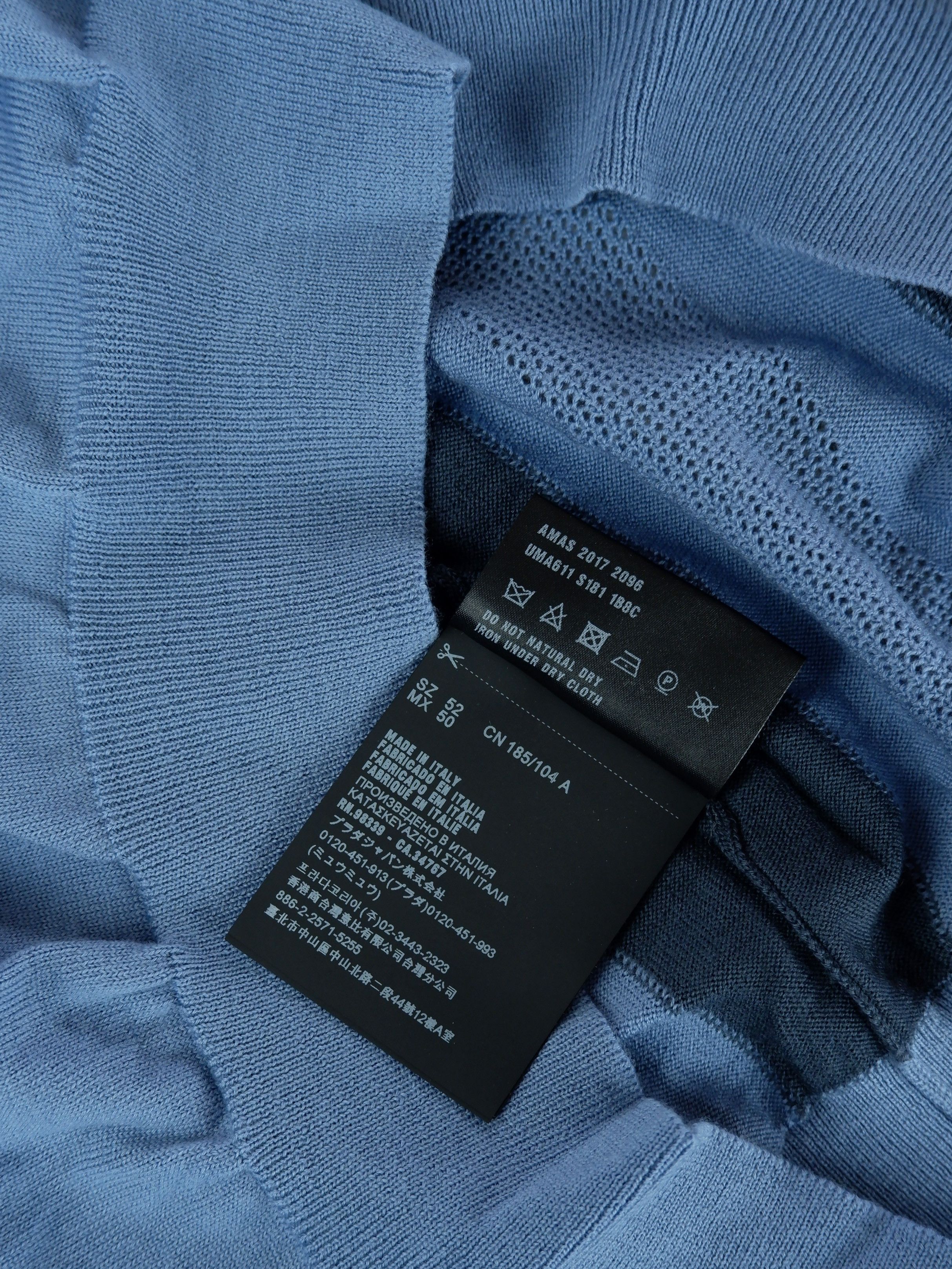 Prada Last drop! Prada super soft virgin wool knitted polo Size US L / EU 52-54 / 3 - 9 Thumbnail